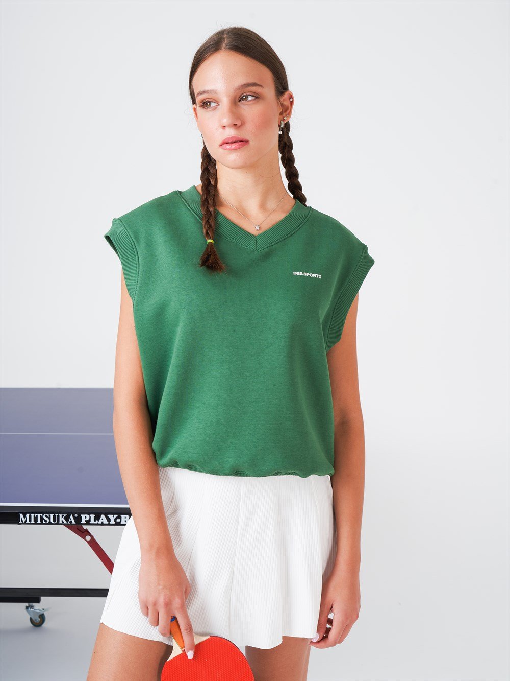 V Yaka Şardonlu Süveter