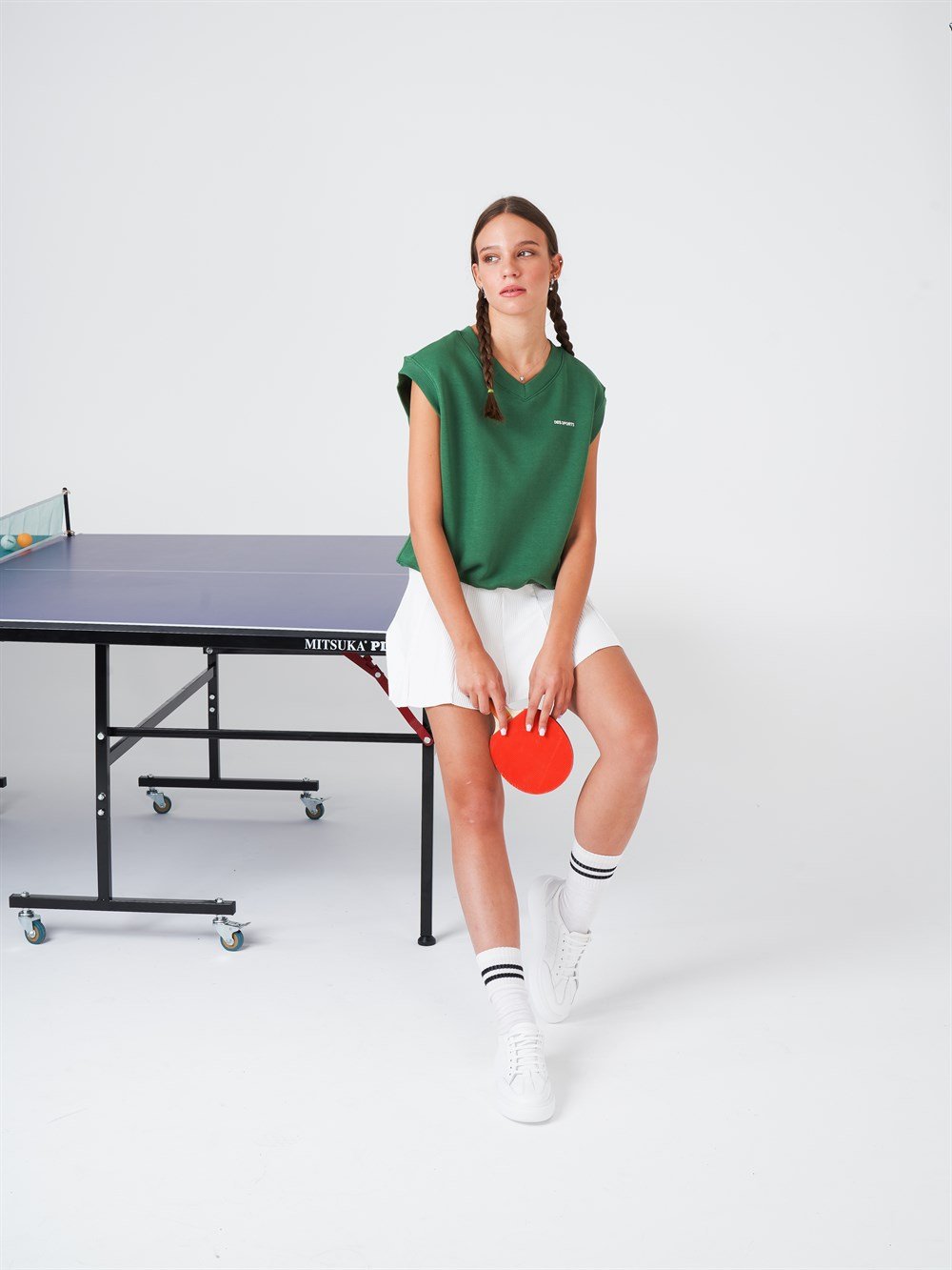 V Yaka Şardonlu Süveter