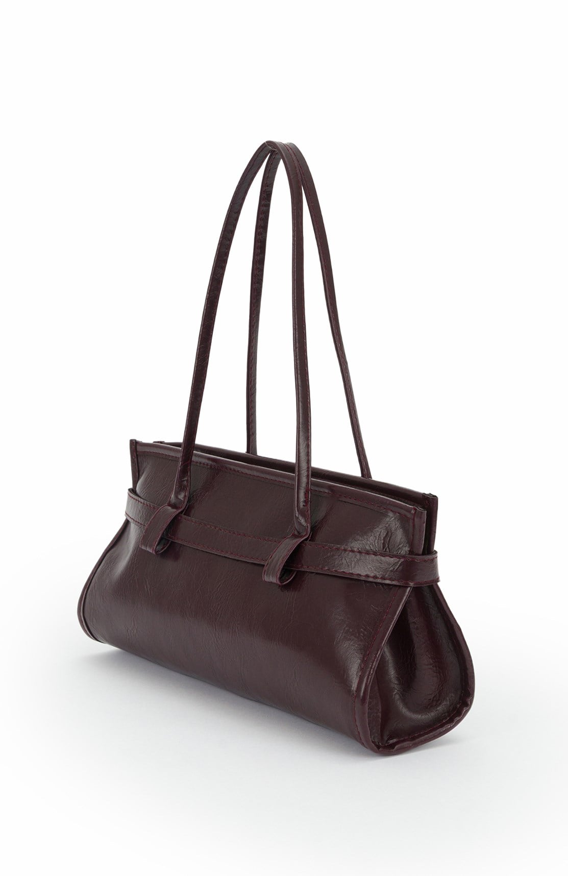 Vintage Baget Çanta Bordo