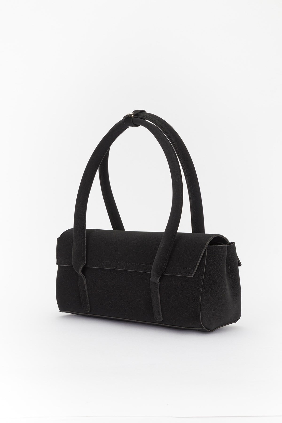 Vintage Baget Çanta Siyah