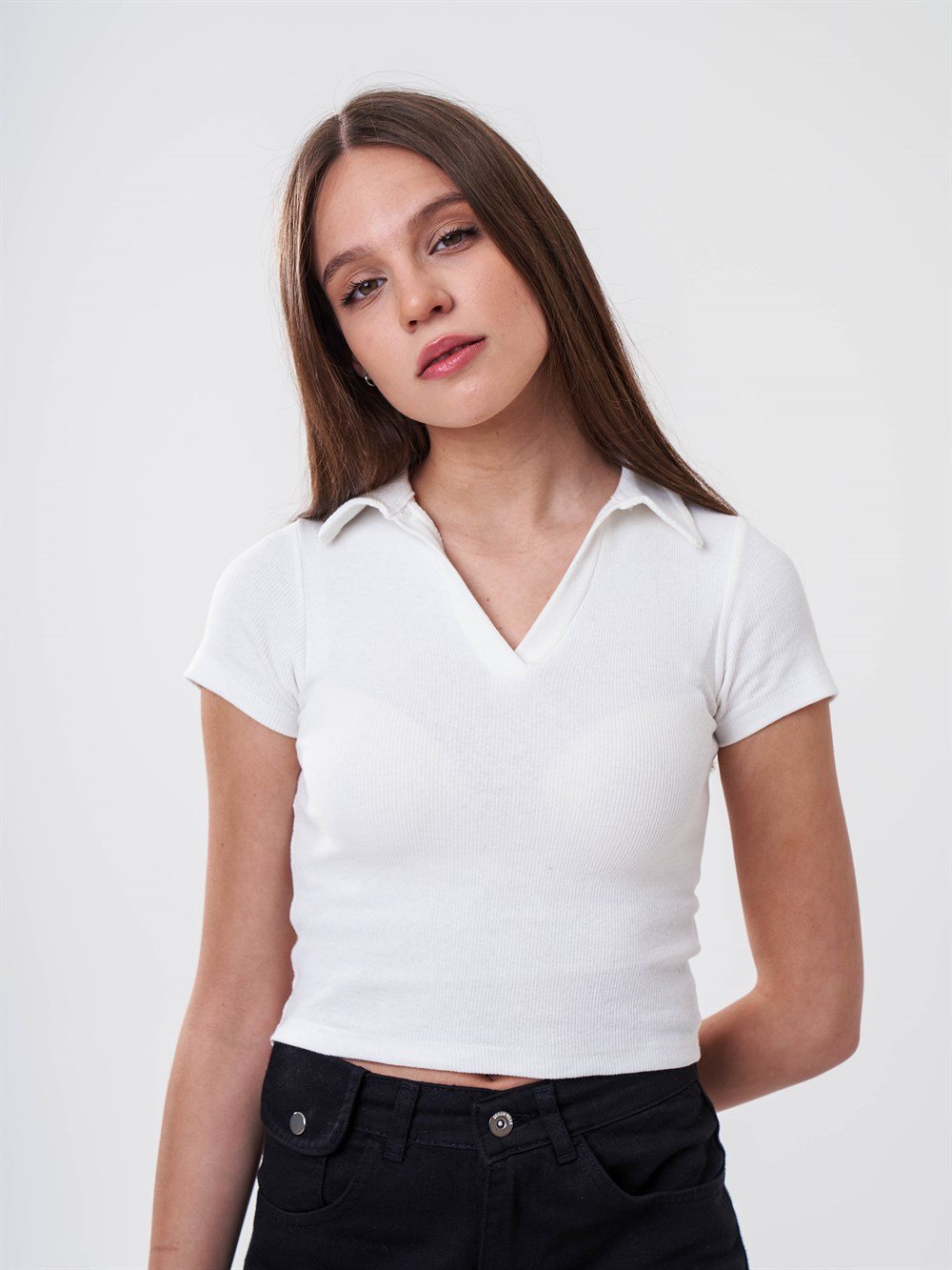 Yakalı Kaskorse T-shirt