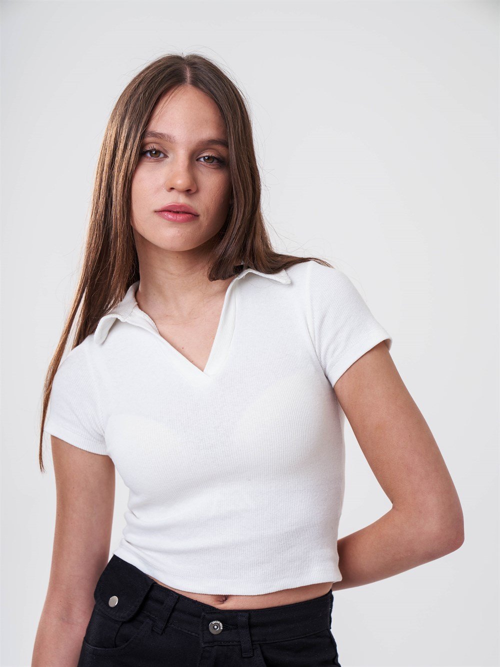 Yakalı Kaskorse T-shirt