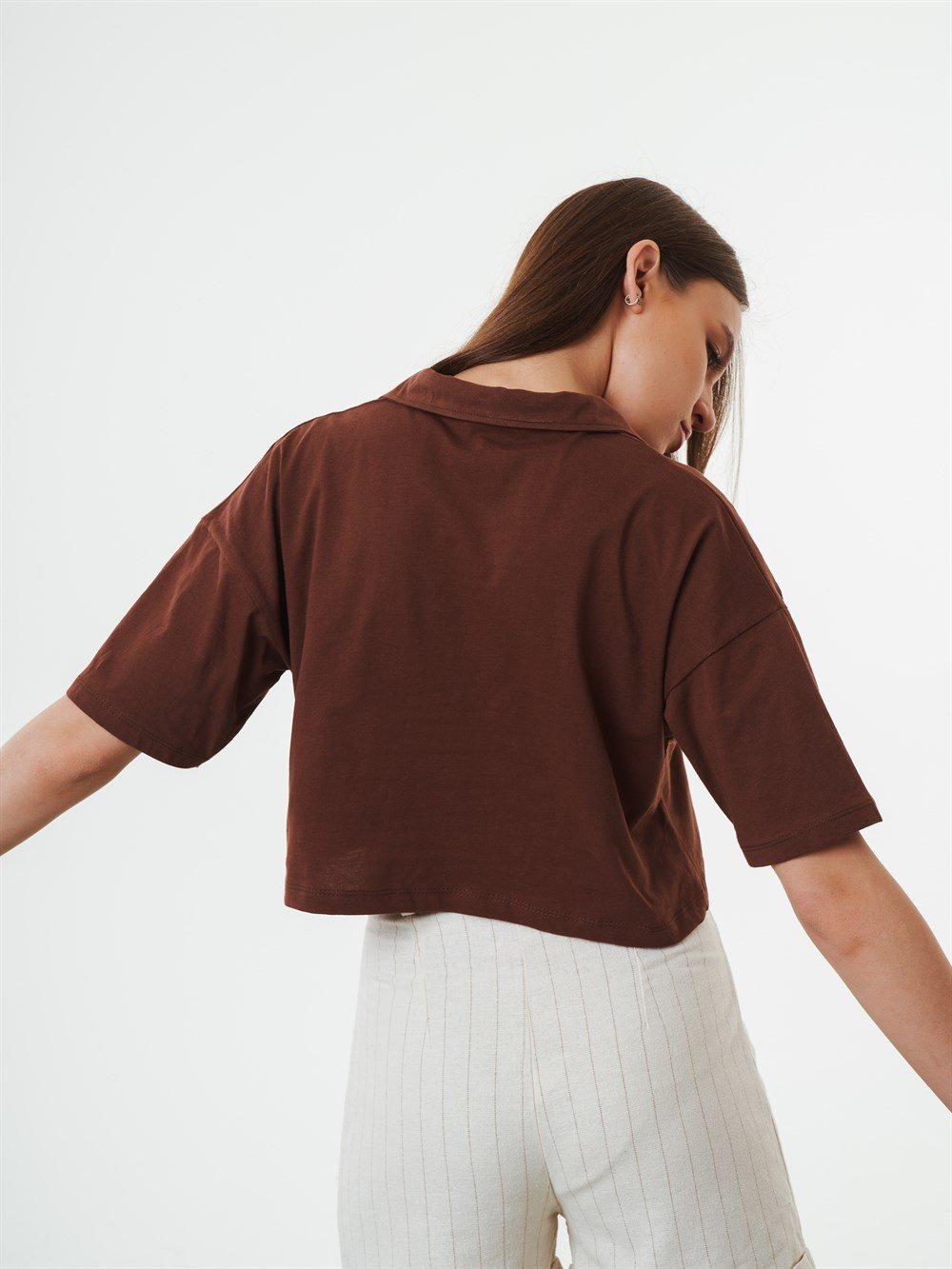 Yakalı Kısa T-shirt