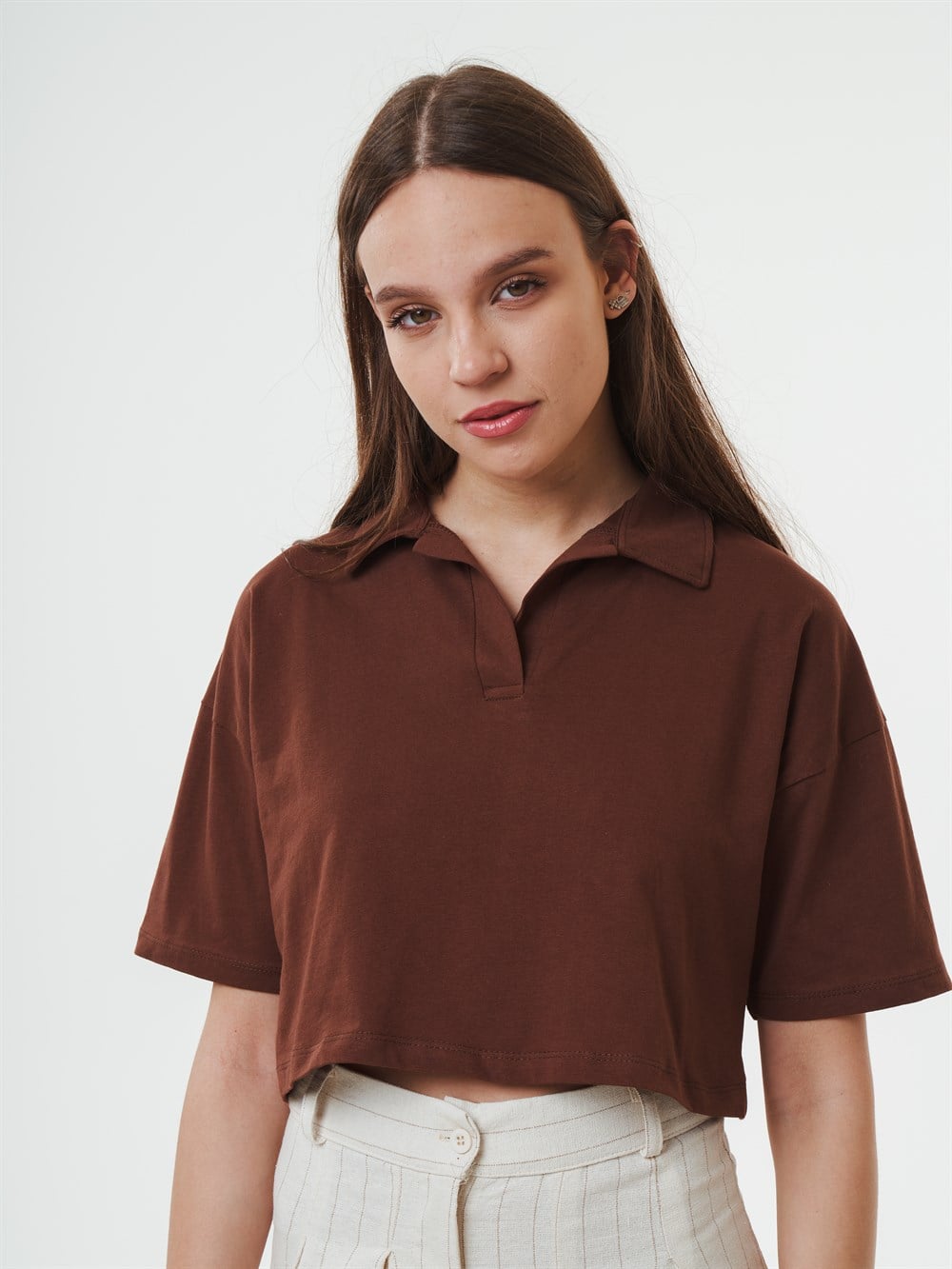 Yakalı Kısa T-shirt