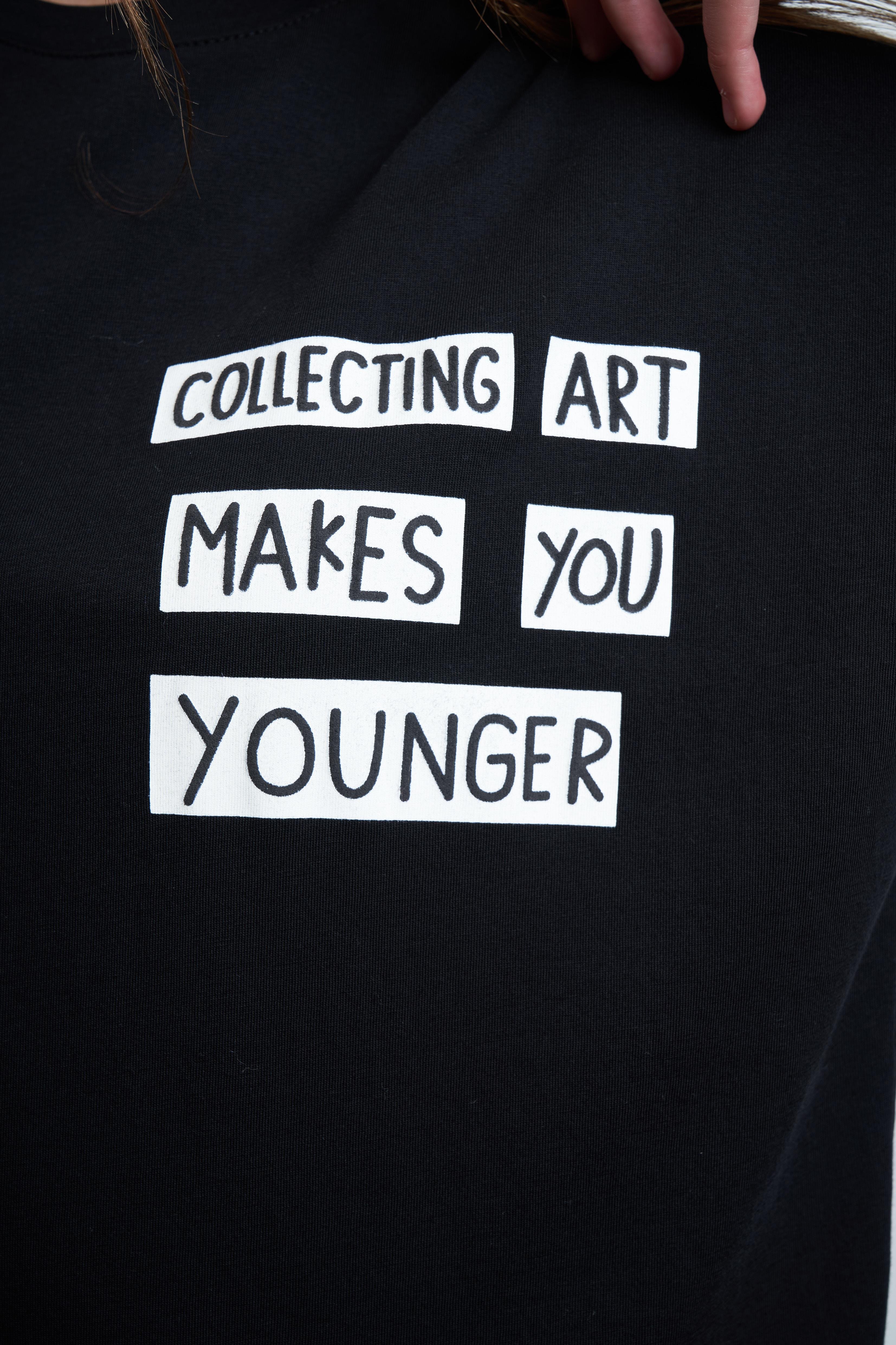 Yazı Baskılı T-shirt Siyah