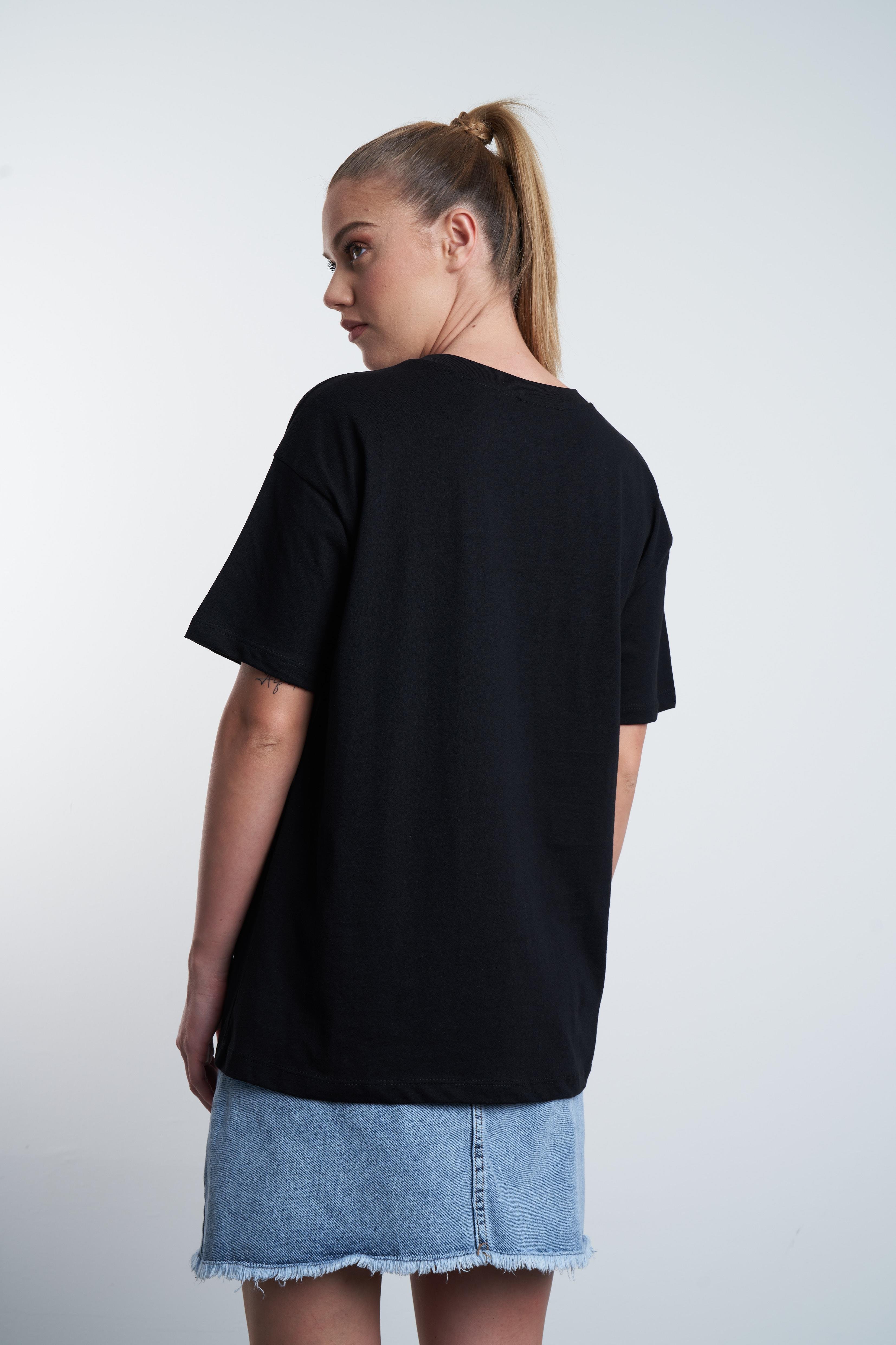You Look Good Kabartma Baskılı T-shirt Siyah