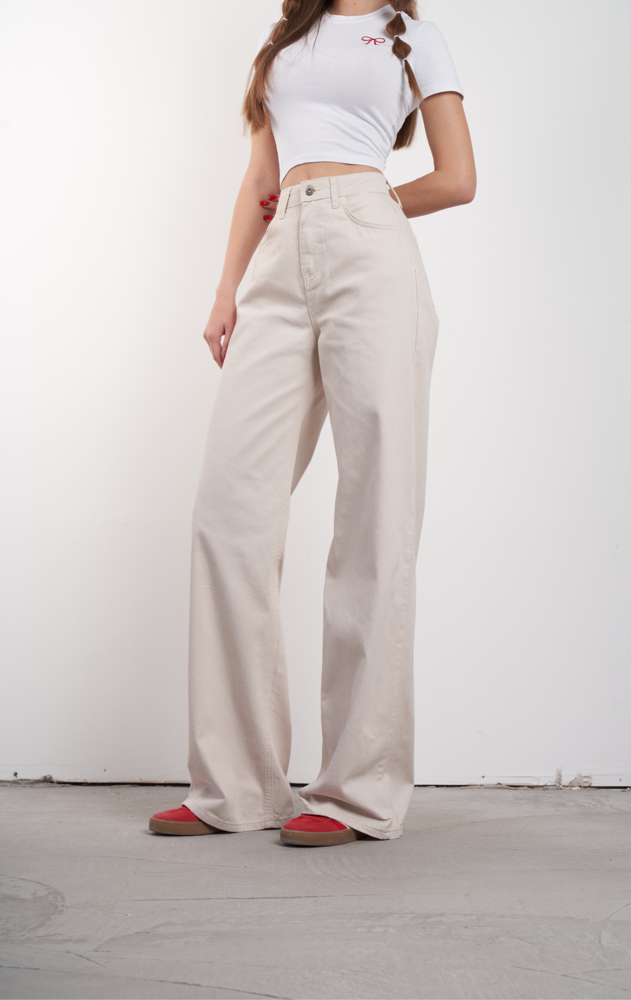 Yüksek Bel Retro Pantolon