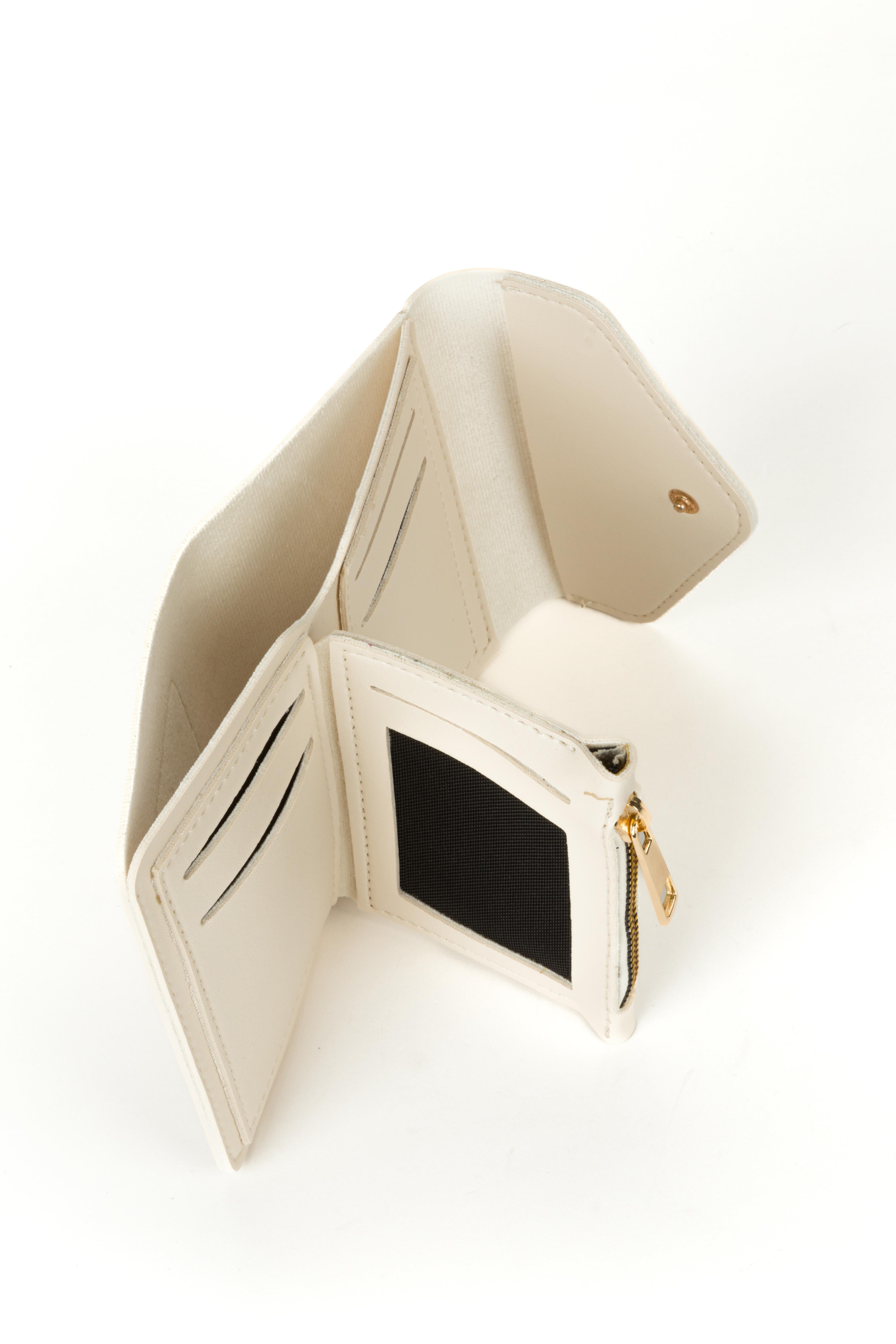 Zarf Model Deri Cüzdan Krem