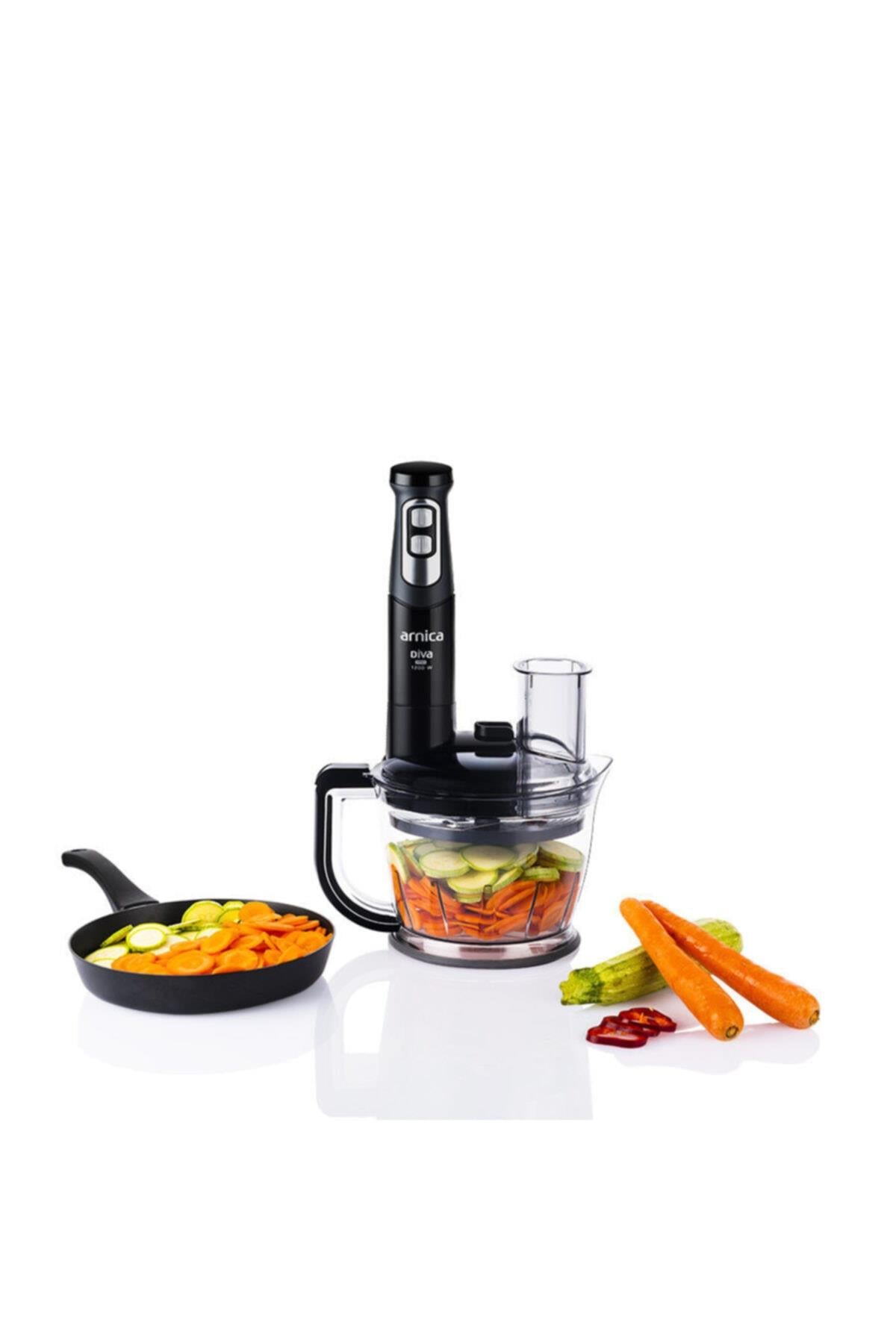 Arnica Diva Pro Rendeli El Blender Seti Siyah GH21803