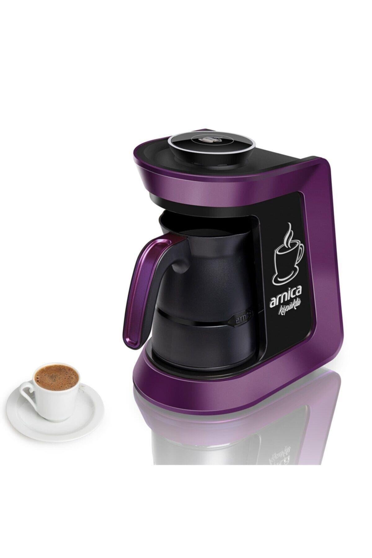 Arnica IH32054 Köpüklü Otomatik Kahve Makinesi Mor