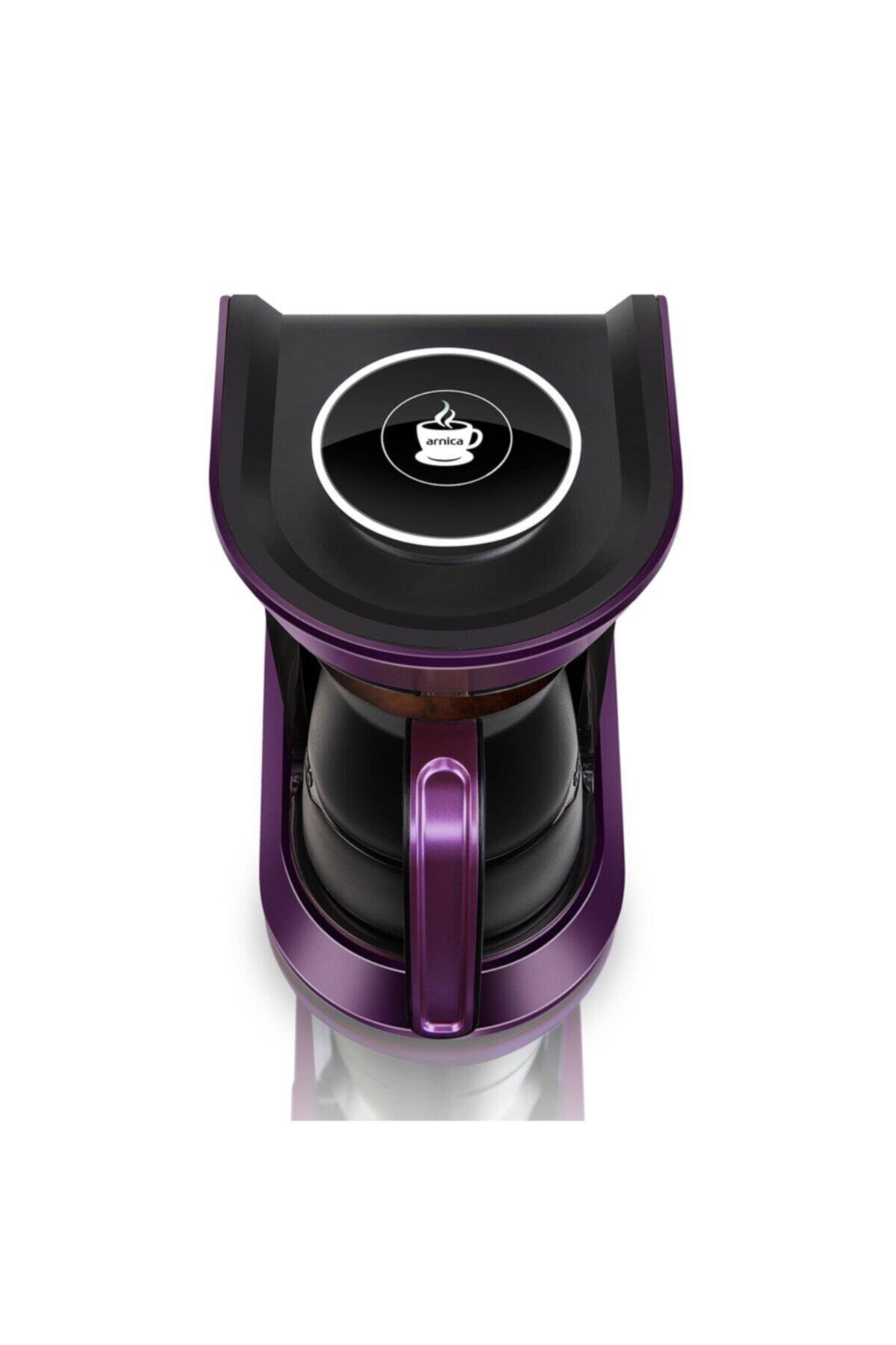 Arnica IH32054 Köpüklü Otomatik Kahve Makinesi Mor