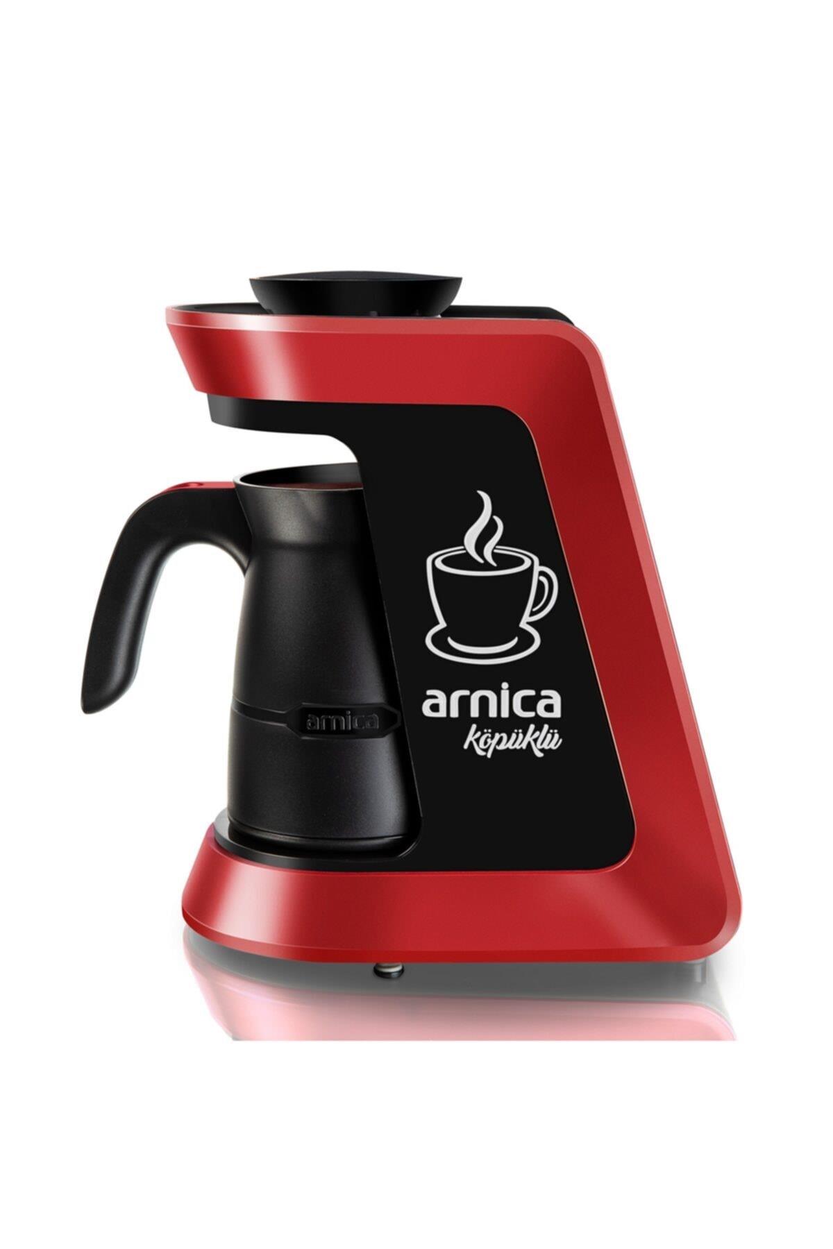 Arnica Köpüklü Otomatik Türk Kahve Makinesi Kırmızı IH32053