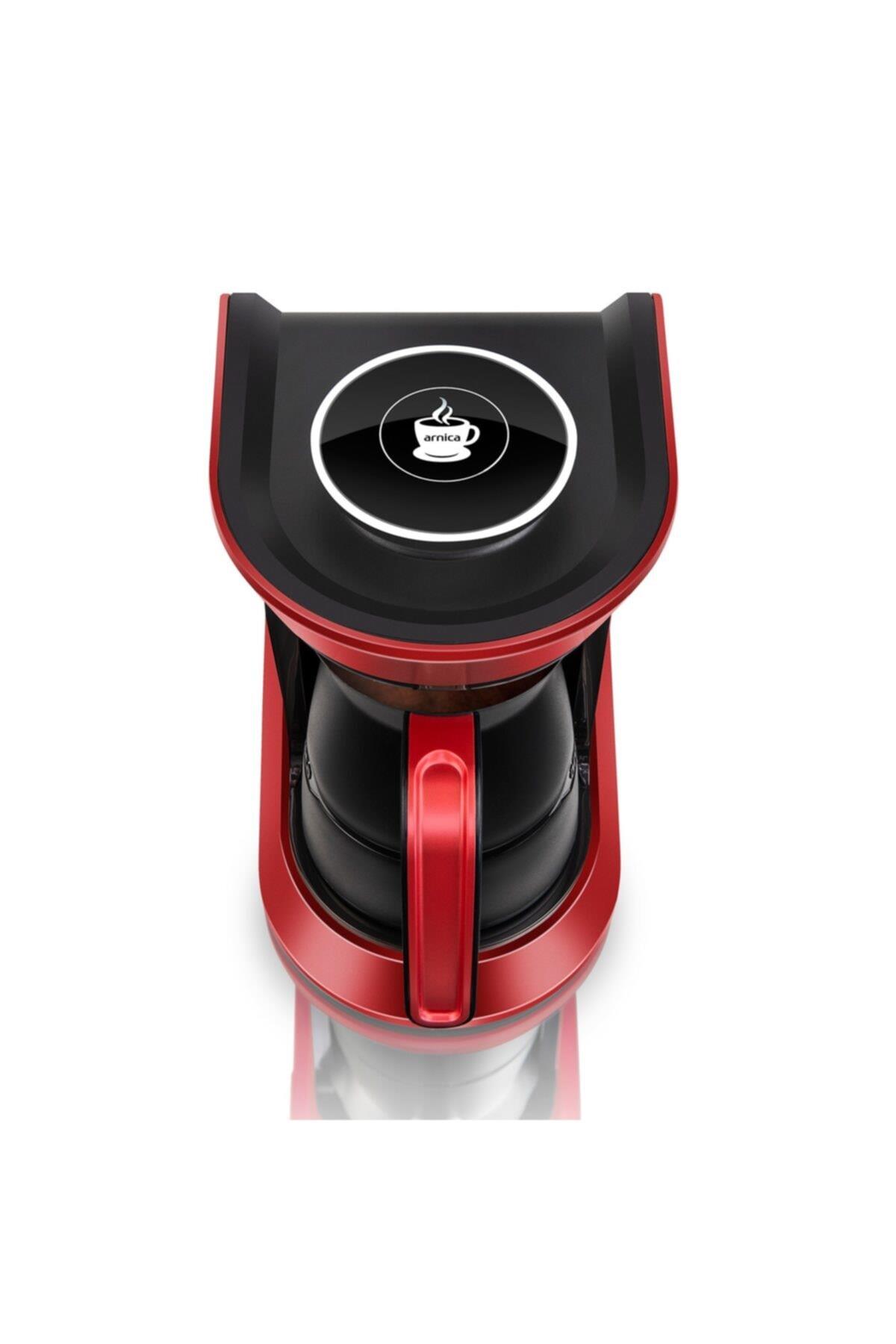 Arnica Köpüklü Otomatik Türk Kahve Makinesi Kırmızı IH32053