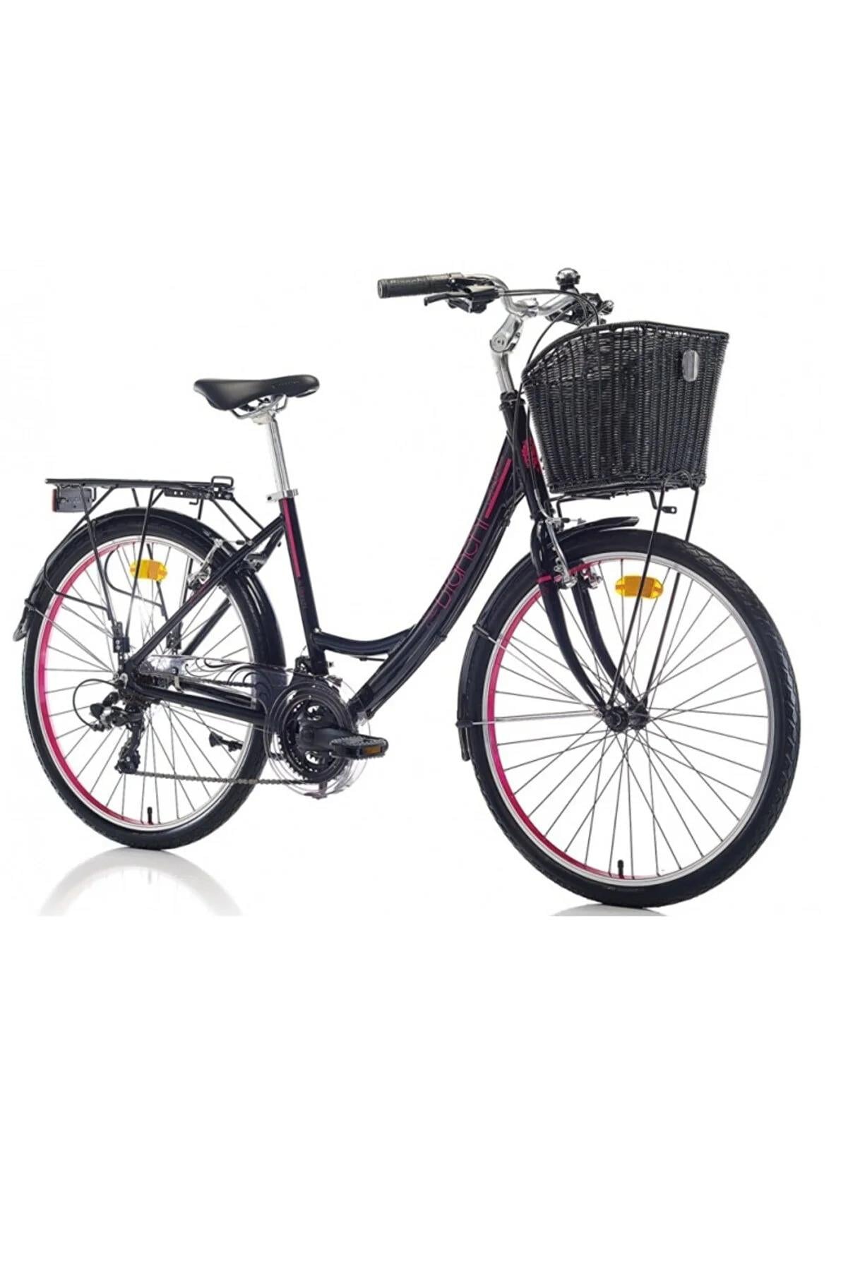 Bianchi Jasmin 26 Jant 21 Vites 457H Şehir Bisiklet Siyah Fuşya