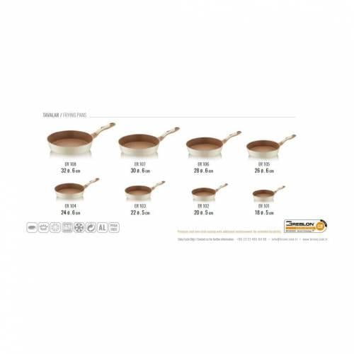 Brioni Ecograneed Granit 24 cm Tava Kapaksız