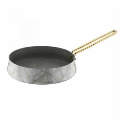 Brioni Marble 7 Parça Tencere Seti Beyaz