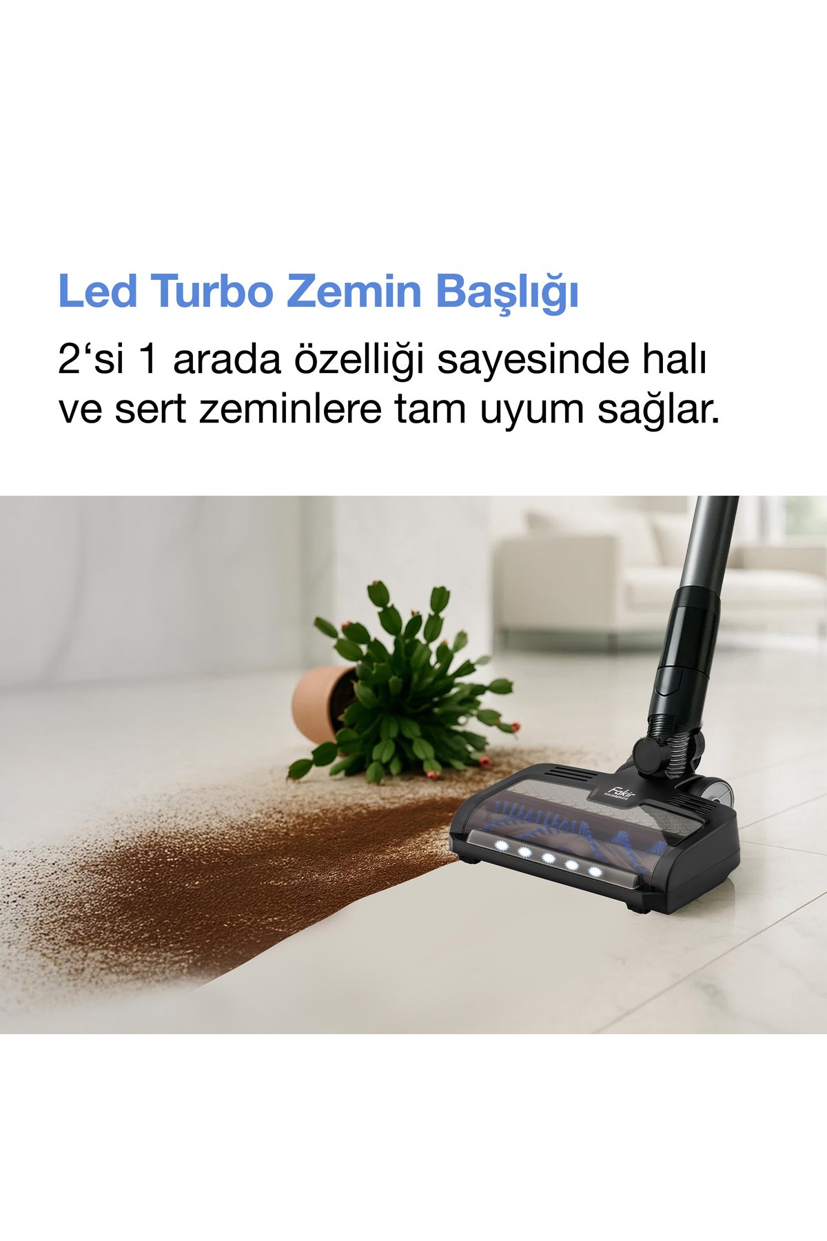 Fakir Inovator 6158 Dikey Şarjlı Kablosuz Süpürge Purple