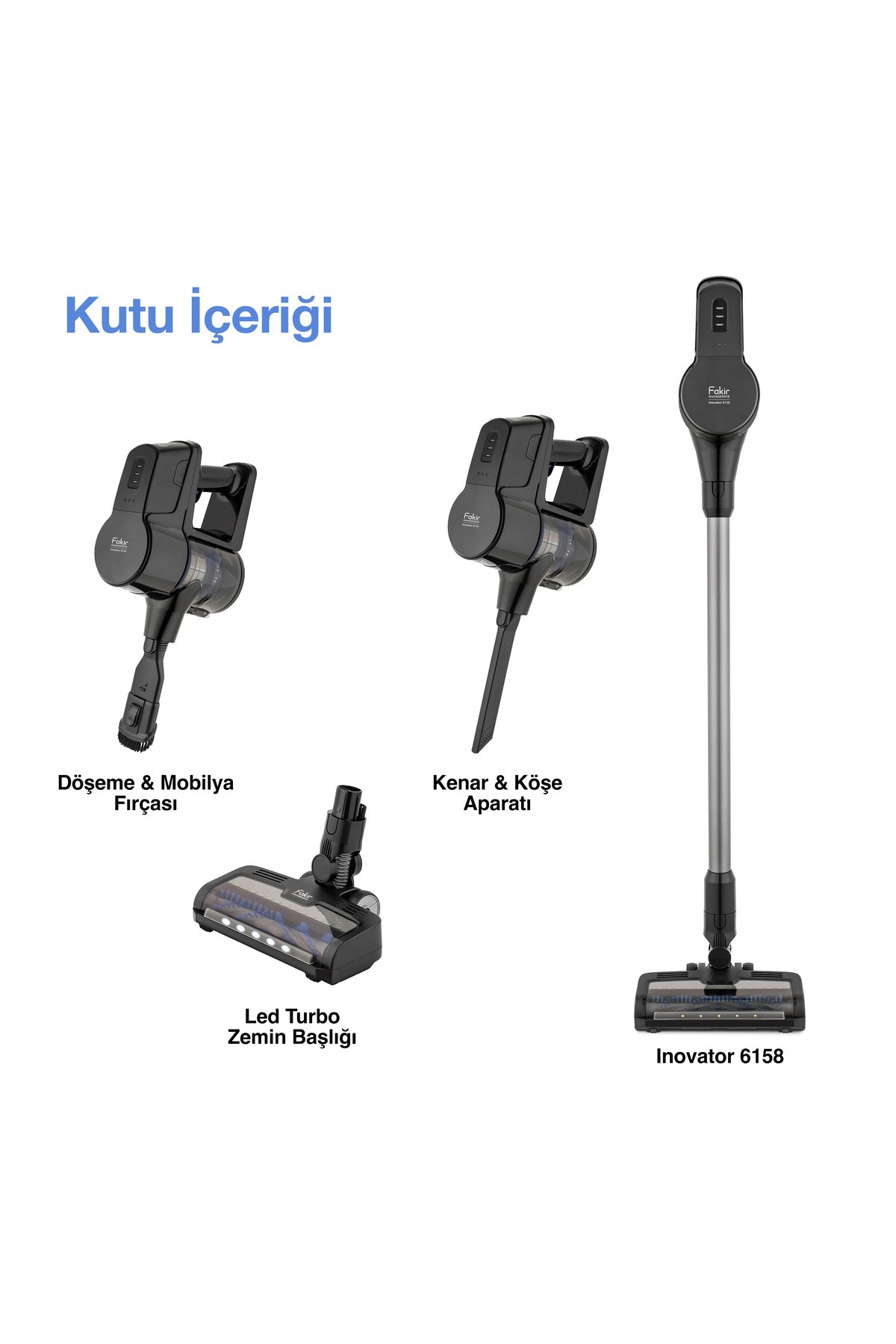 Fakir Inovator 6158 Dikey Şarjlı Kablosuz Süpürge Purple