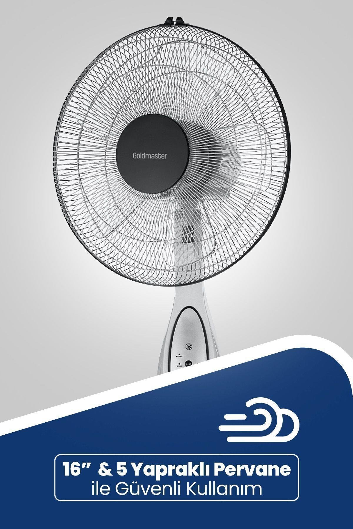 Goldmaster GM-7922 Kutup Ayaklı Kumandalı Vantilatör