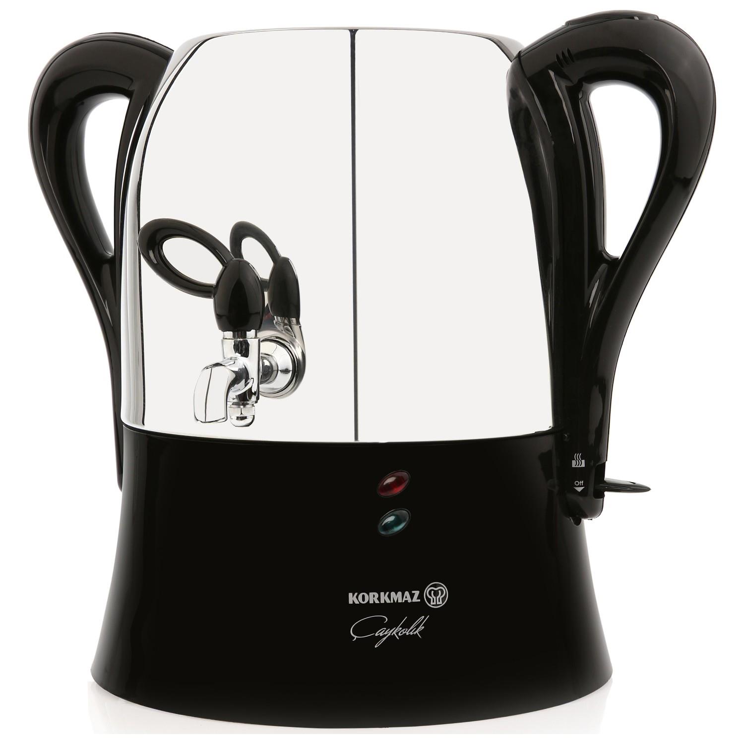 Korkmaz Çaykolik Paslanmaz Çay Makinesi Siyah  A341-04