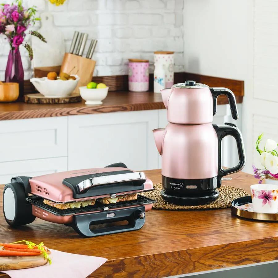 Korkmaz Çaytema Elektrikli Çaydanlık Rose Gold A331-02