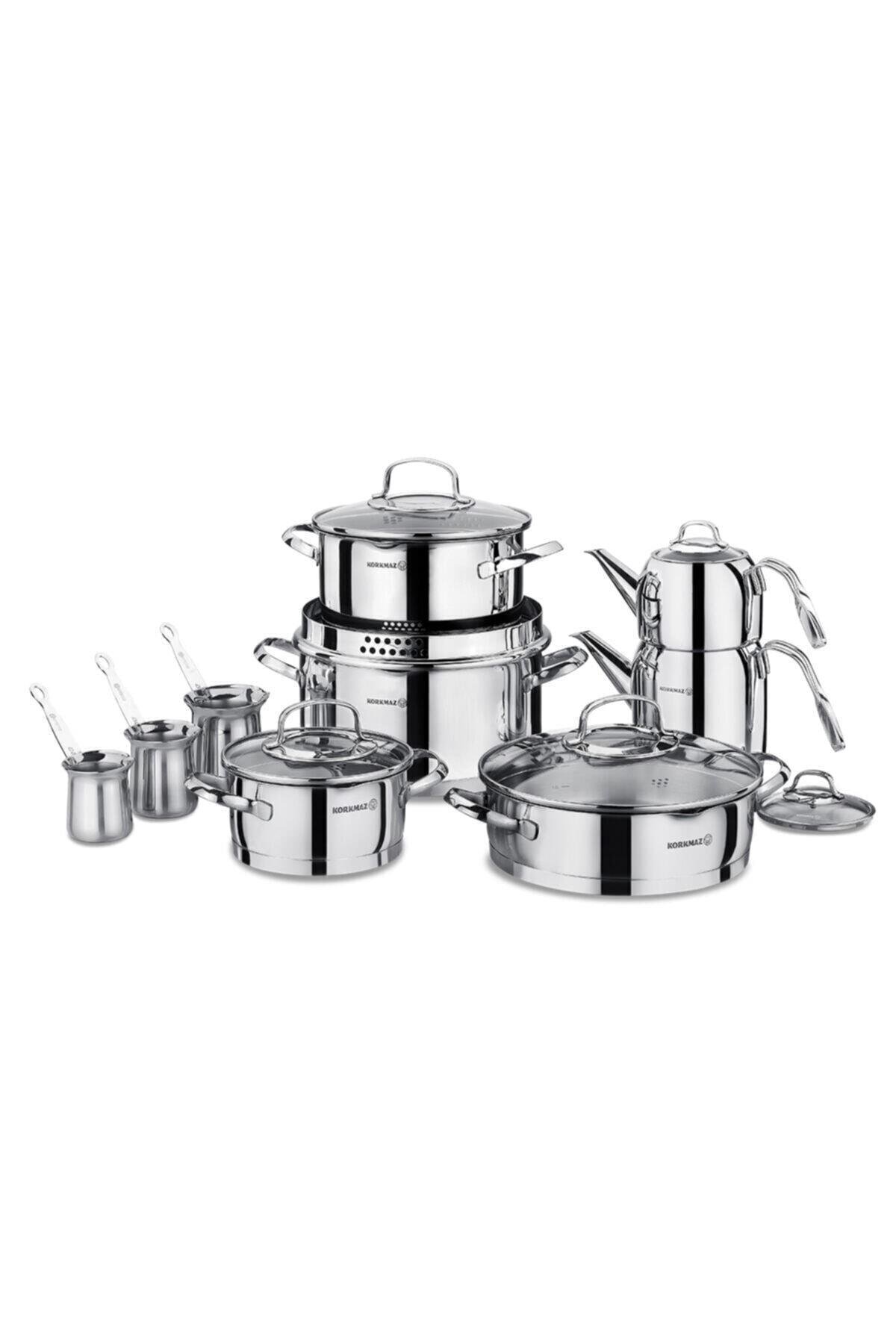 Korkmaz Steama 15 Parça Çelik Çeyiz Seti A1702