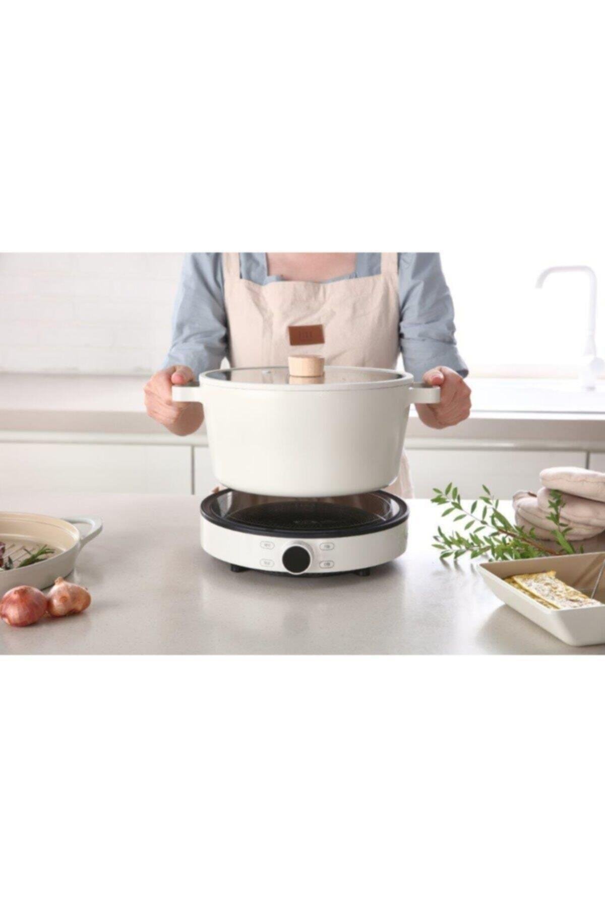 Neoflam Fika Cam Kapaklı Alüminyum Derin Döküm Tencere 26 cm