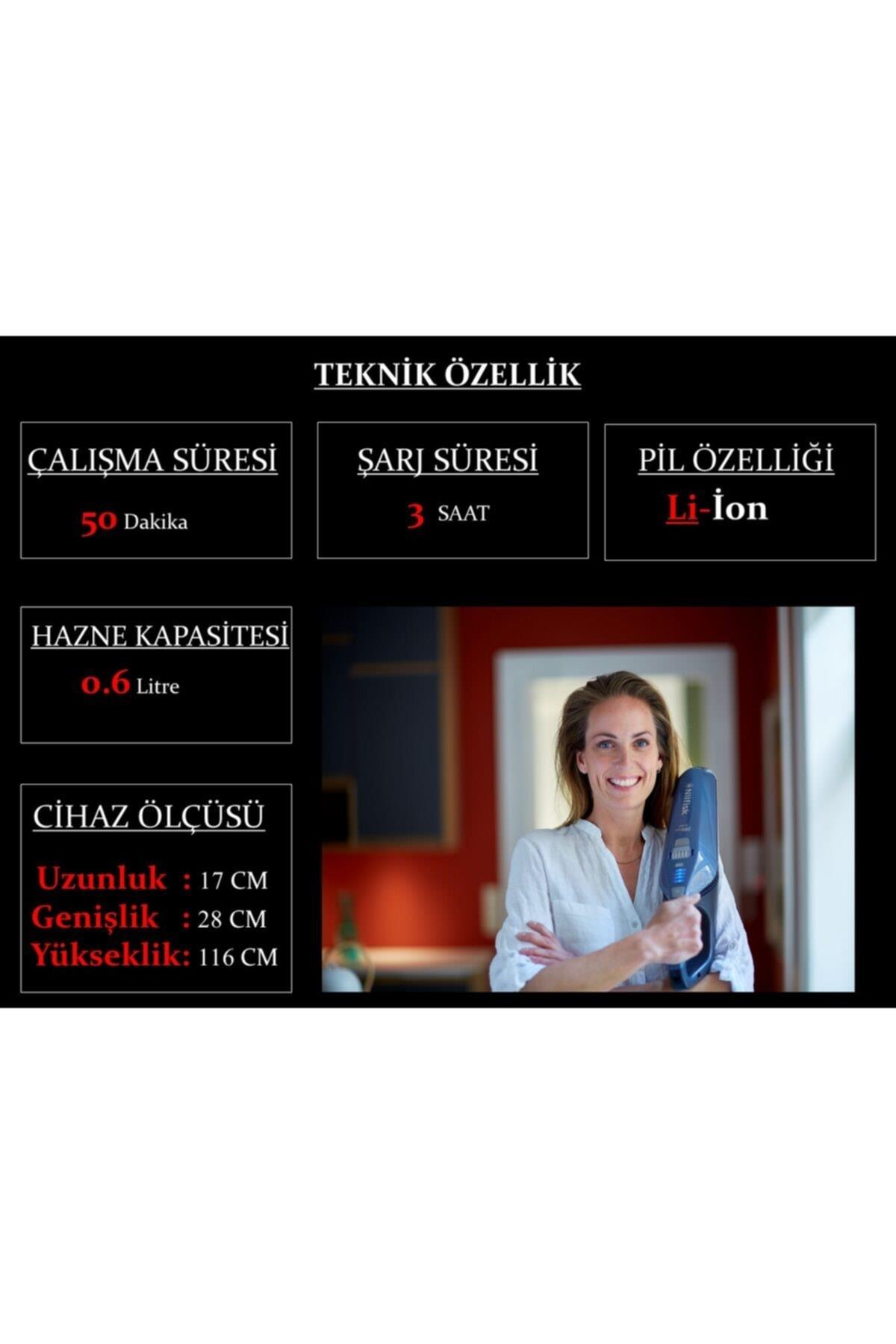 Nilfisk EASY 20VMAX EU 2in1 Şarjlı Süpürge - Mavi 