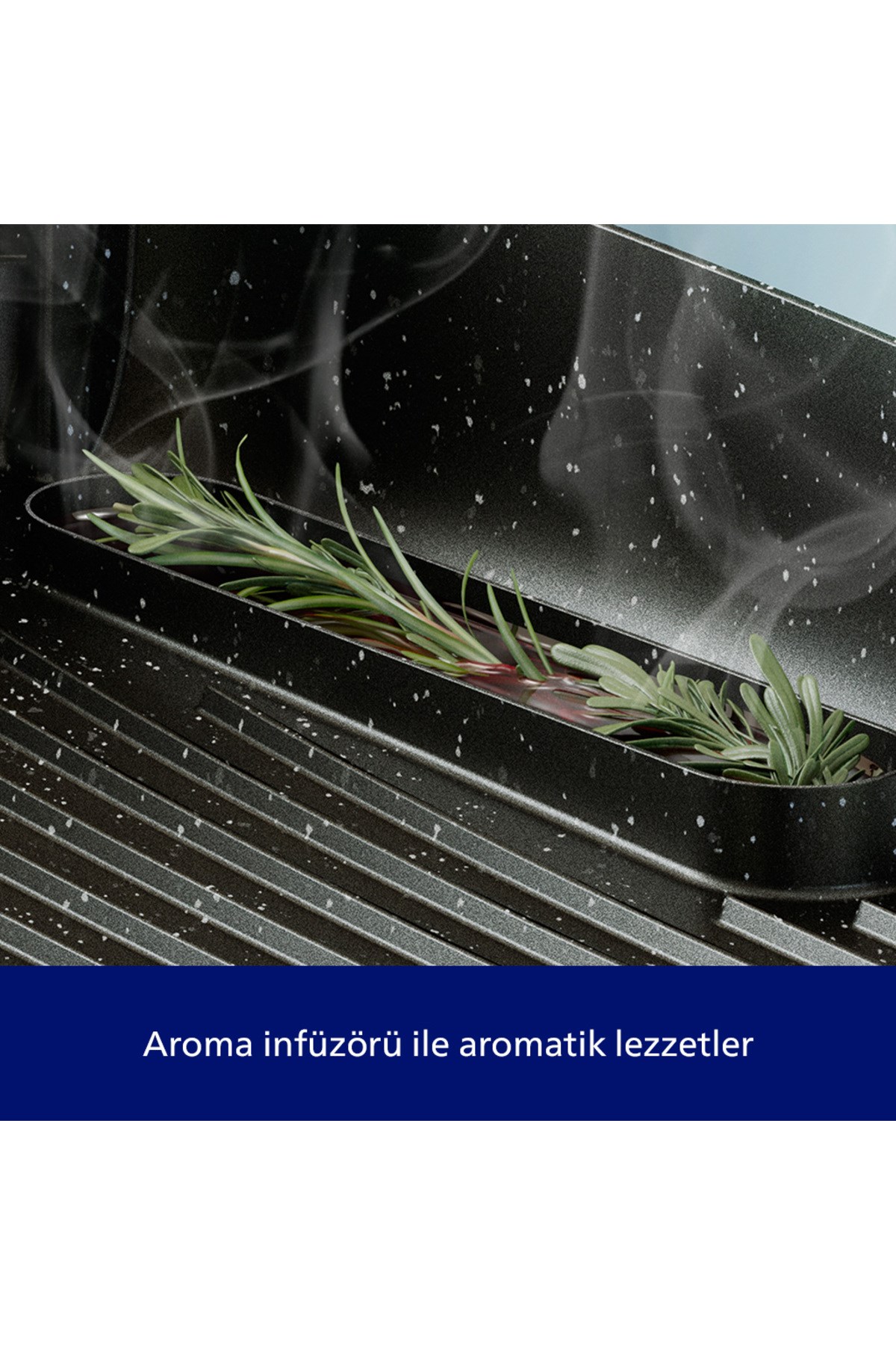 Philips 5000 Serisi Elektrikli Izgara 2400W, Aroma İnfüzörü ve Tütsüleyici, 5 Sıcaklık Ayarı, HD6212/90