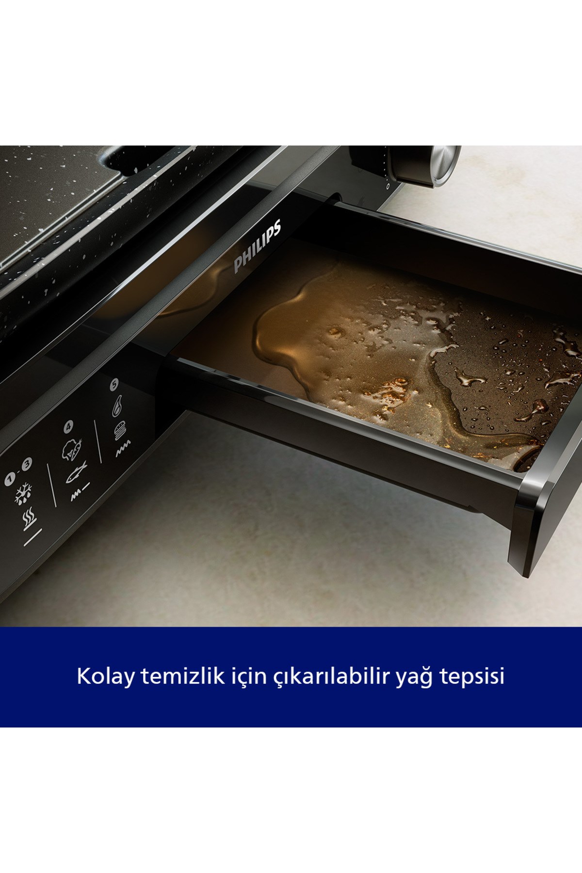 Philips 5000 Serisi Elektrikli Izgara 2400W, Aroma İnfüzörü ve Tütsüleyici, 5 Sıcaklık Ayarı, HD6212/90