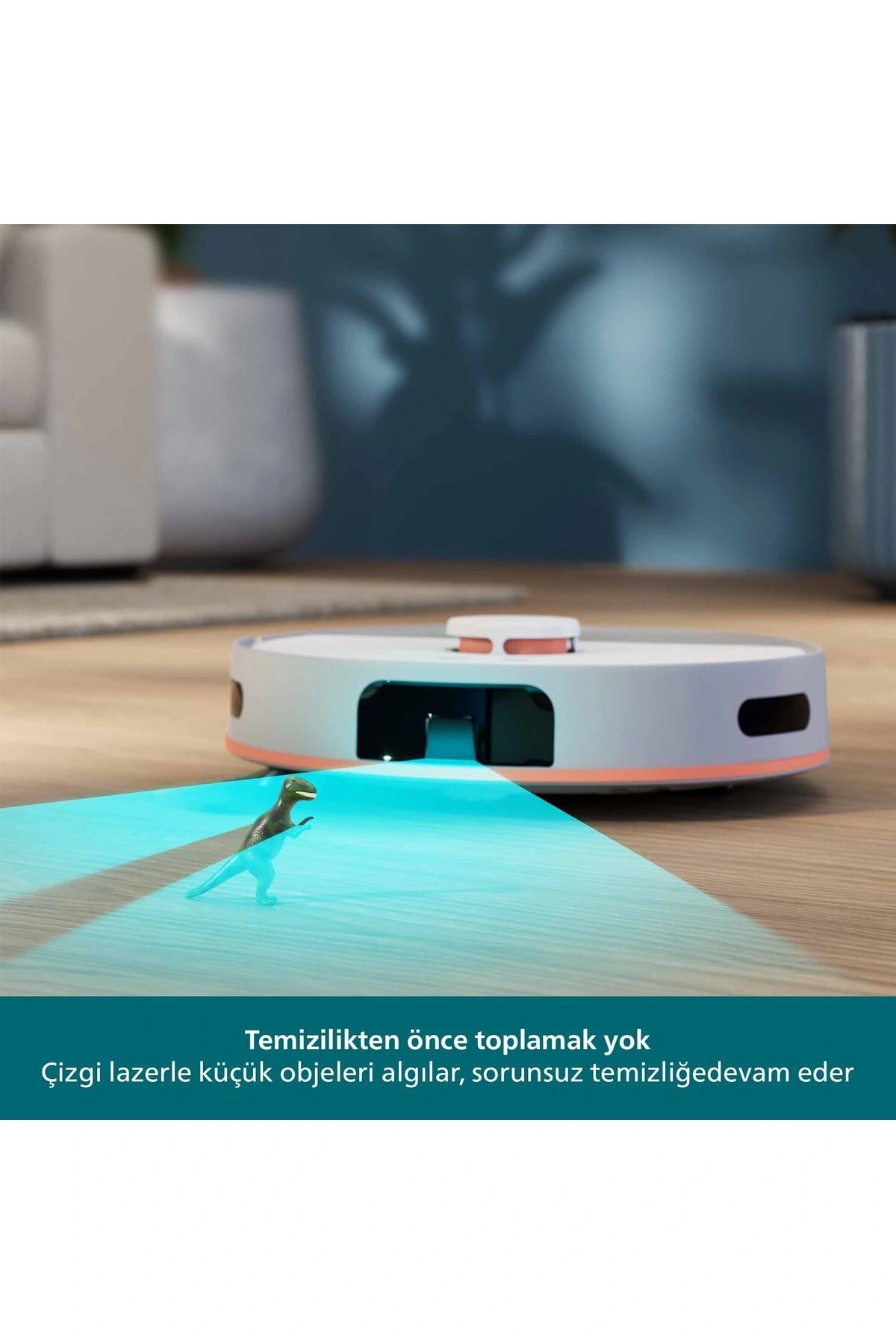 Philips 5000 Serisi Islak Kuru Robot Süpürge, Yüksek Emiş Gücü, Otomatik Boşaltma, Beyaz, XU5100/20