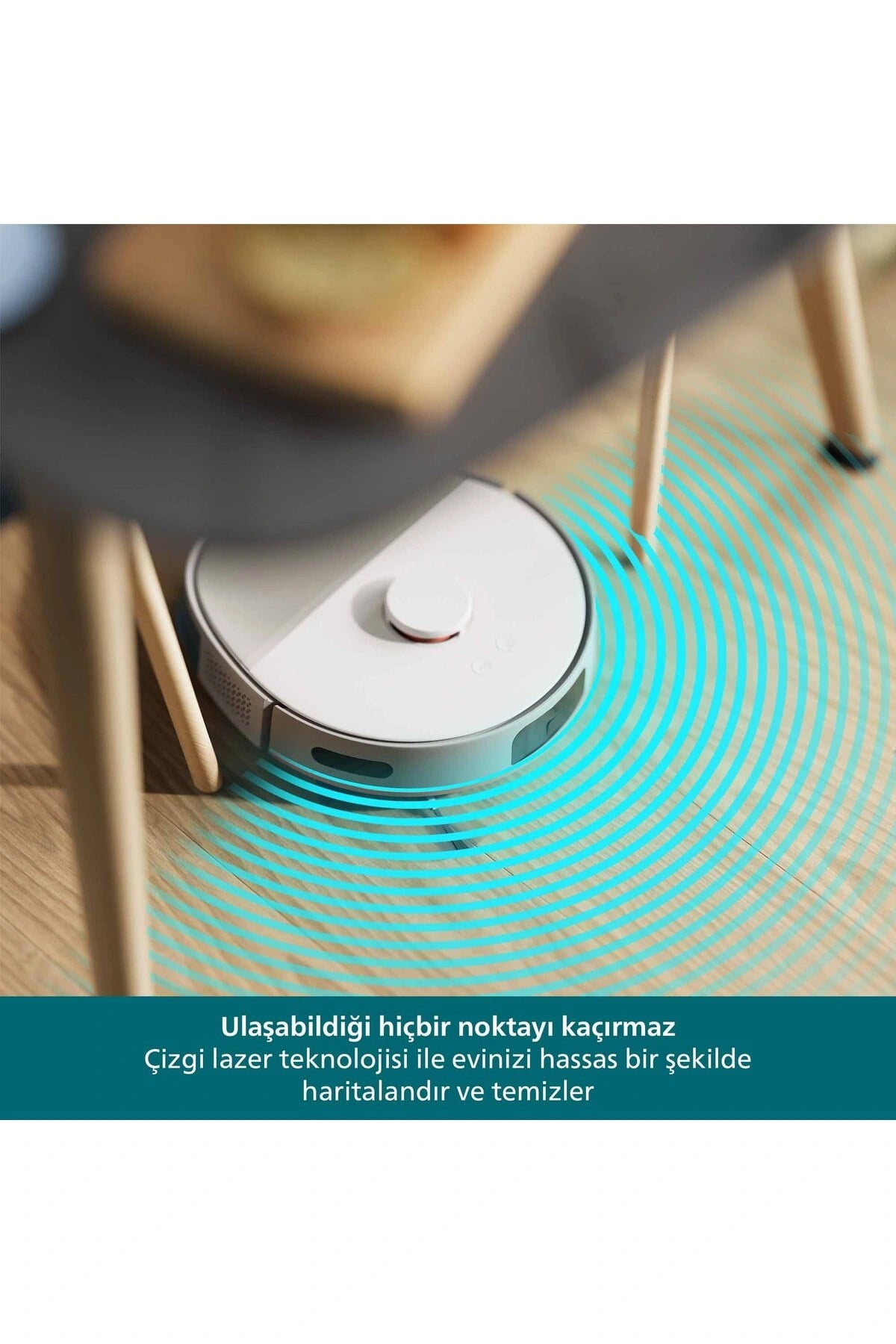 Philips 5000 Serisi Islak Kuru Robot Süpürge, Yüksek Emiş Gücü, Otomatik Boşaltma, Beyaz, XU5100/20