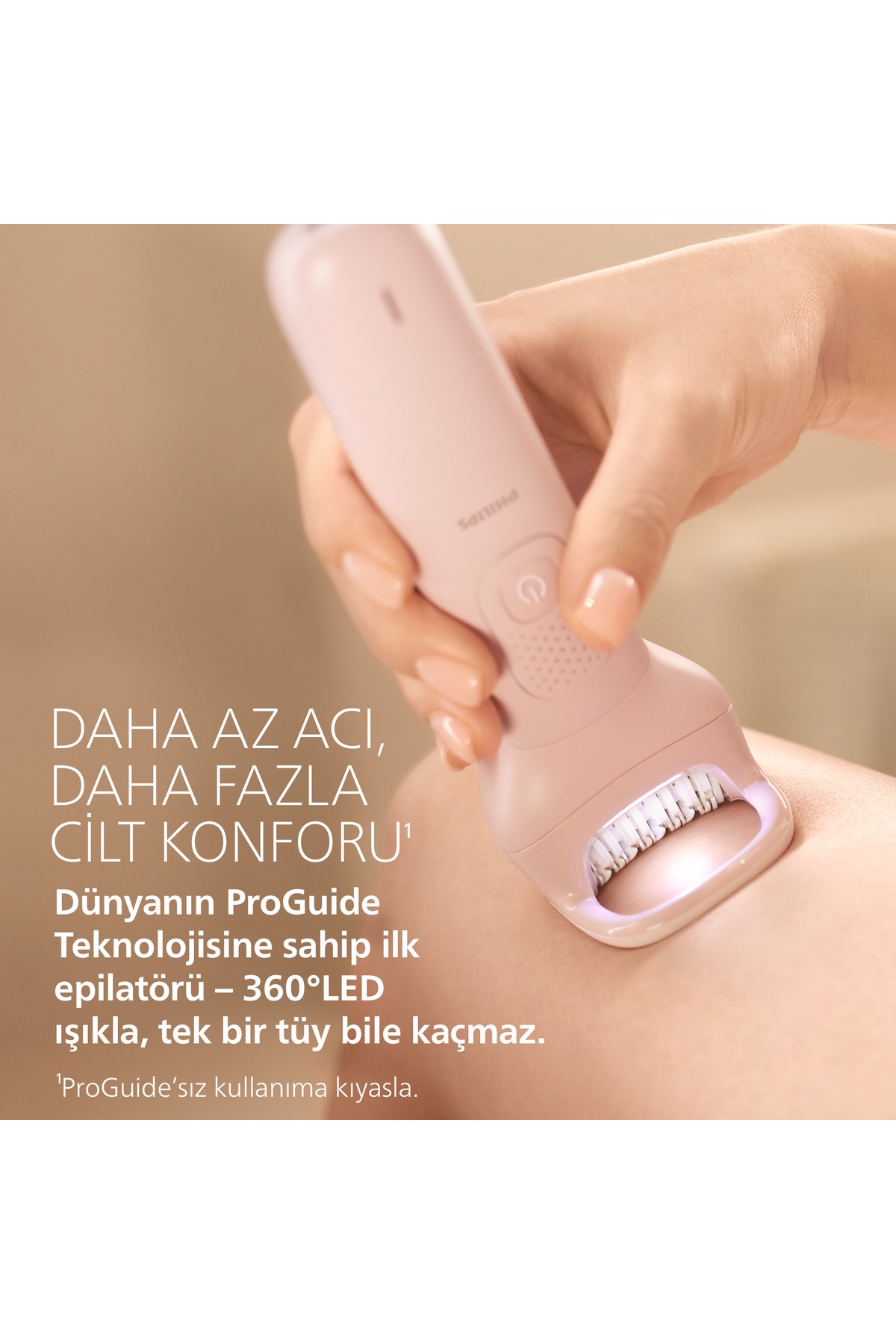 Philips 9000 Serisi BRE718/05 Tüm Vücut Epilatör Seti, Islak&Kuru, Kablosuz, Tıraş Başlığı, Peeling Fırçası