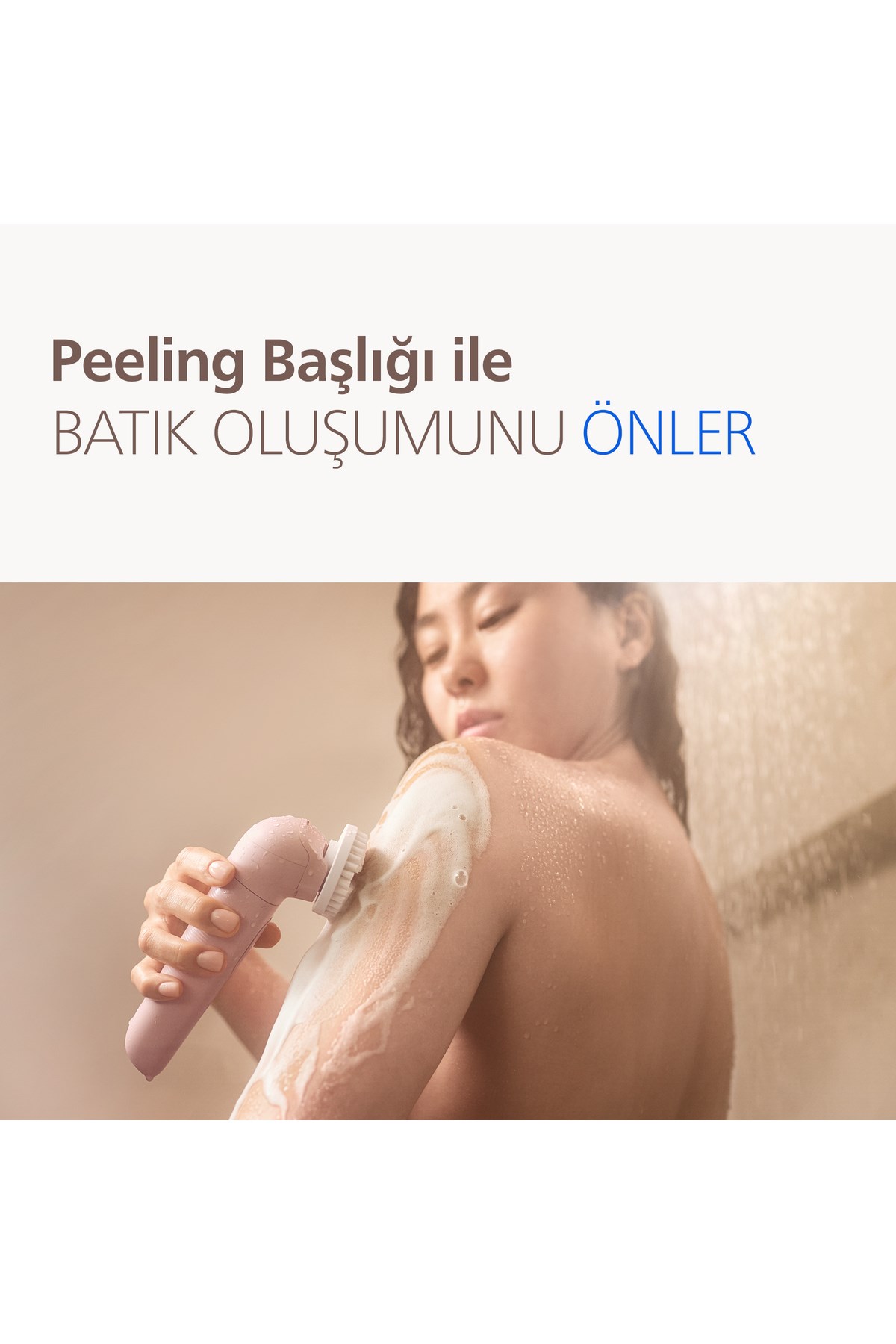 Philips 9000 Serisi BRE718/05 Tüm Vücut Epilatör Seti, Islak&Kuru, Kablosuz, Tıraş Başlığı, Peeling Fırçası
