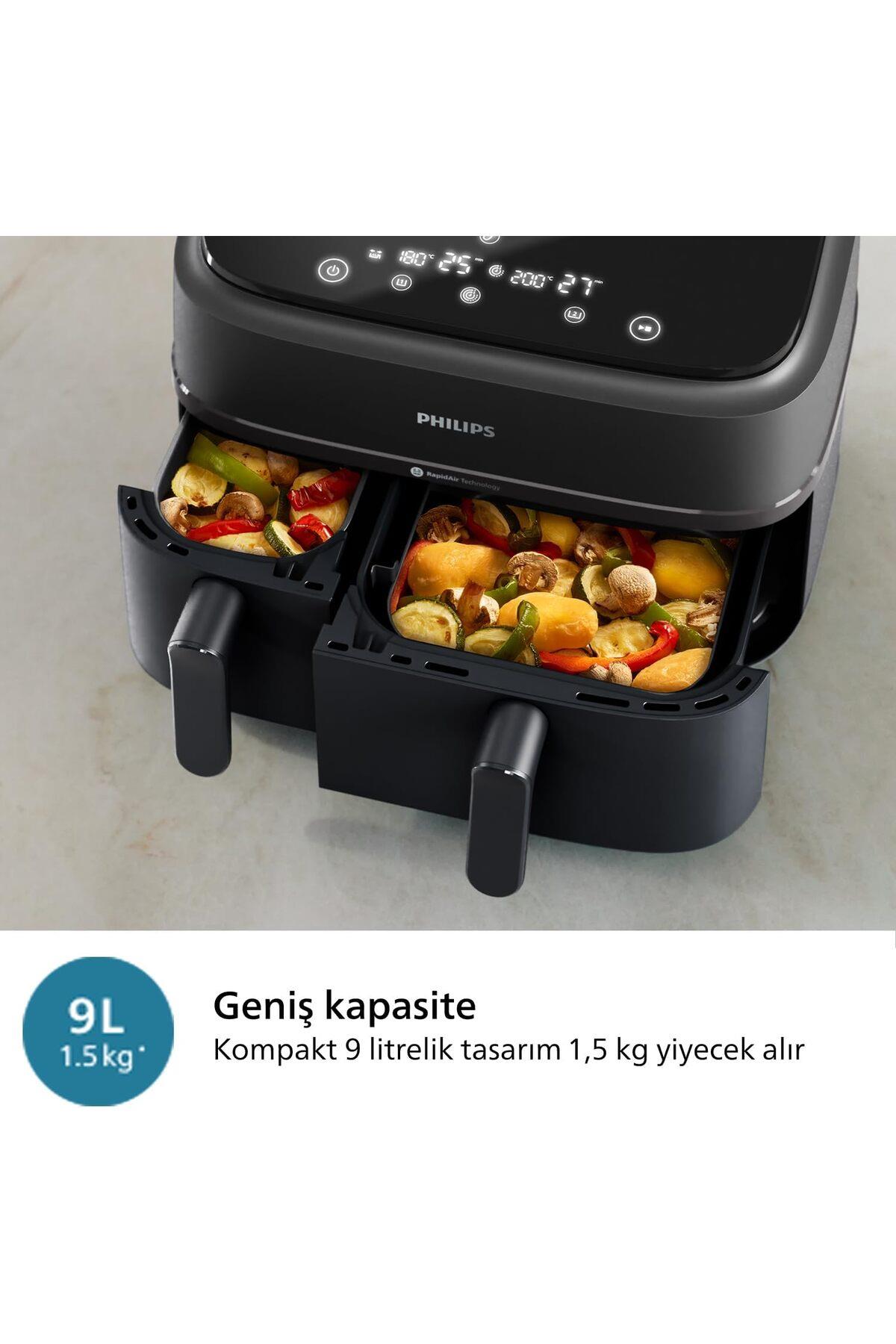 Philips Airfryer NA350/00 Çift Hazneli Fritöz