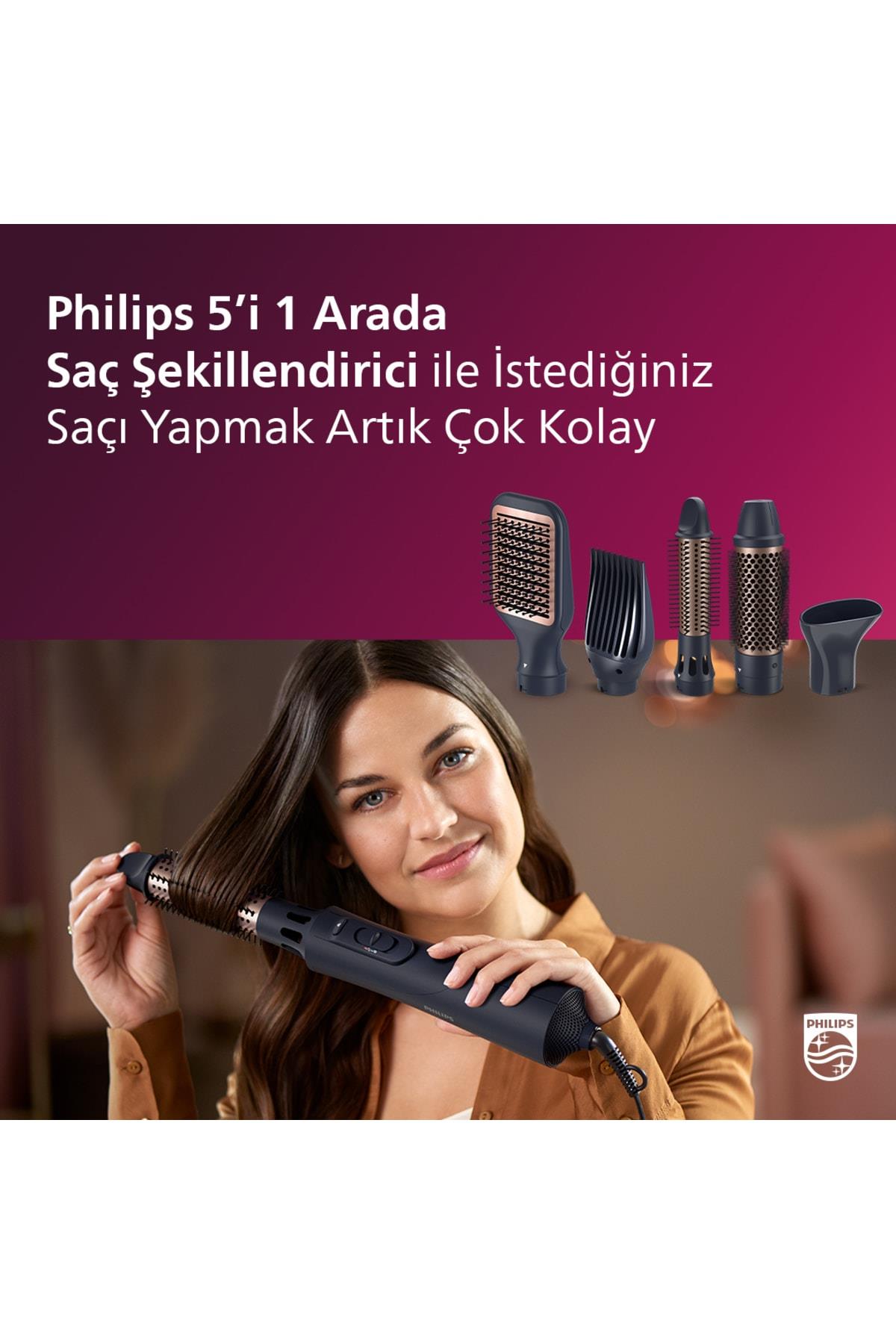 Philips BHA530/00 Airstyler Argan Yağlı Seramik Saç Düzleştirici
