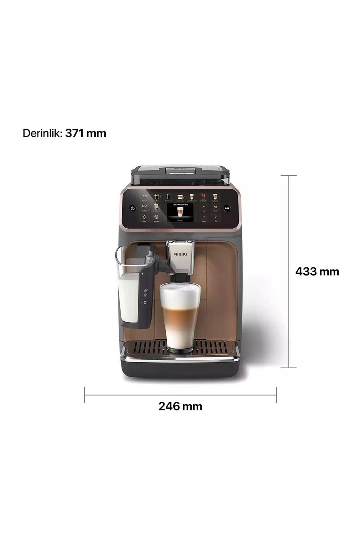 Philips EP5544/80 Tam Otomatik Espresso Makinesi Bronz Siyah