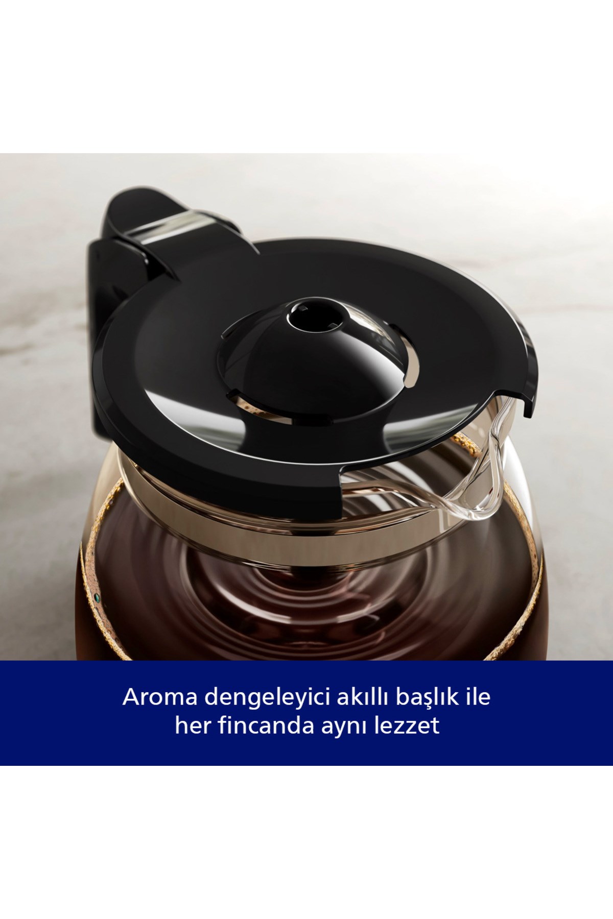 Philips Filtre Kahve Makinesi, 1,2 Lt, Otomatik Kapanma, Cam Demlik, Kolay Doldurma, Zamanlayıcı, HD7459/20