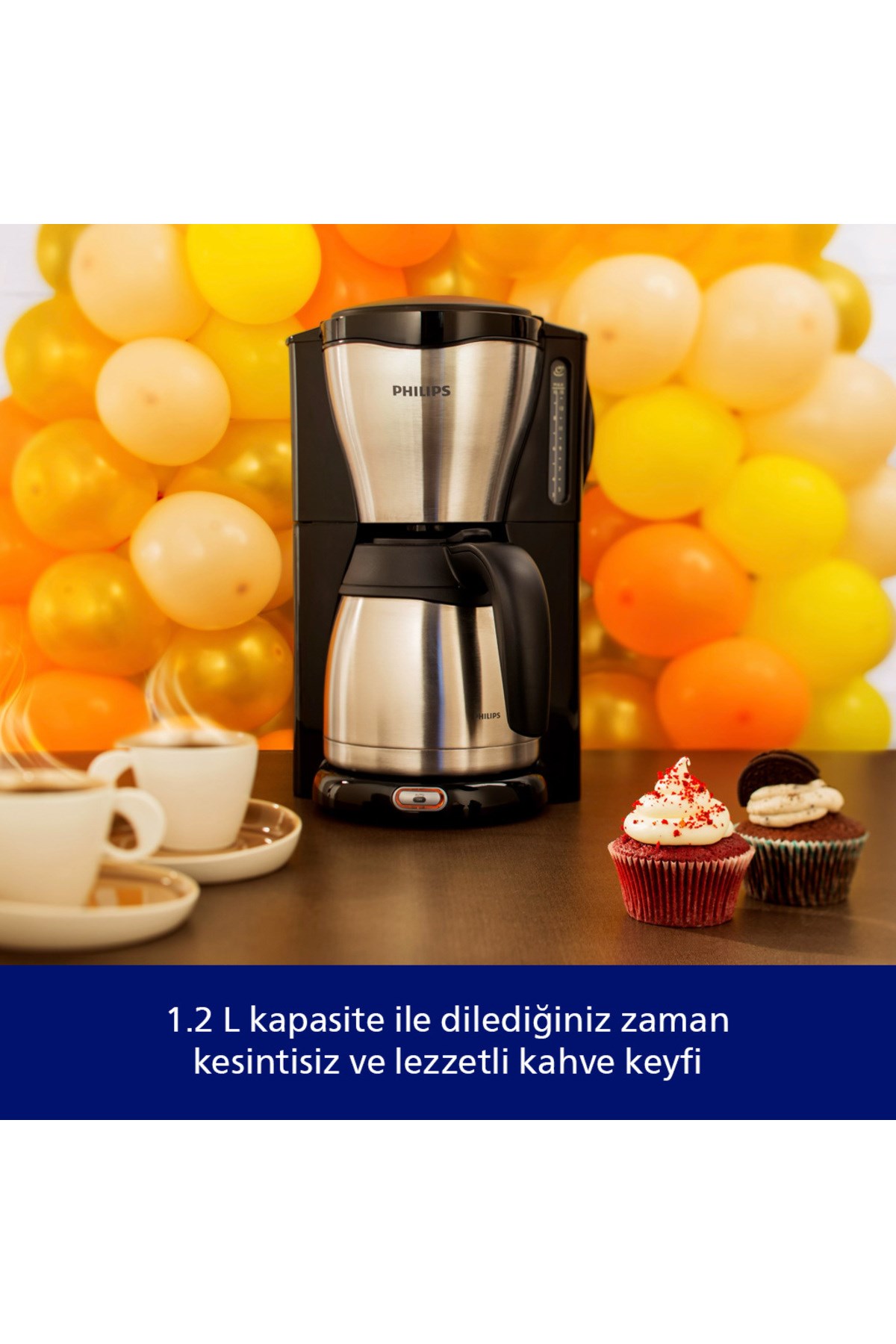 Philips HD7546/20 Filtre Kahve Makinesi Gri