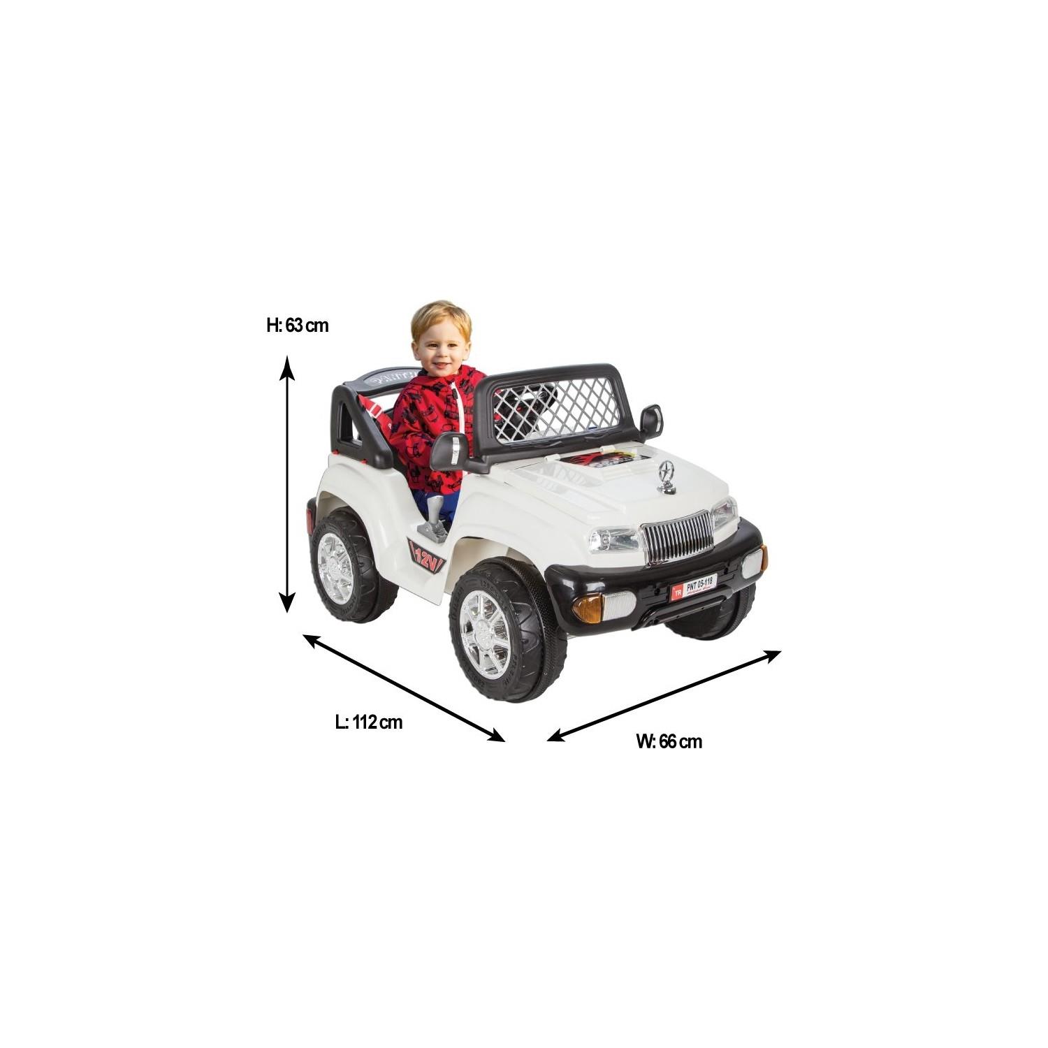 Pilsan Panther 12 V Kumandalı Akülü Oyuncak Araba Beyaz