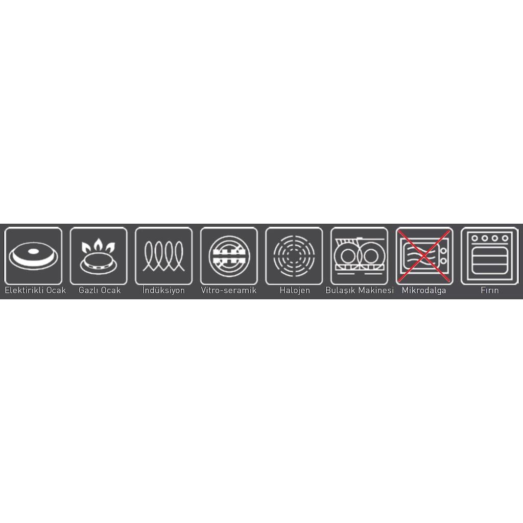 Silver Cusinero 28 cm Döküm Yayvan Tencere Kırmızı  (Ekmek Yapmaya Uygundur)
