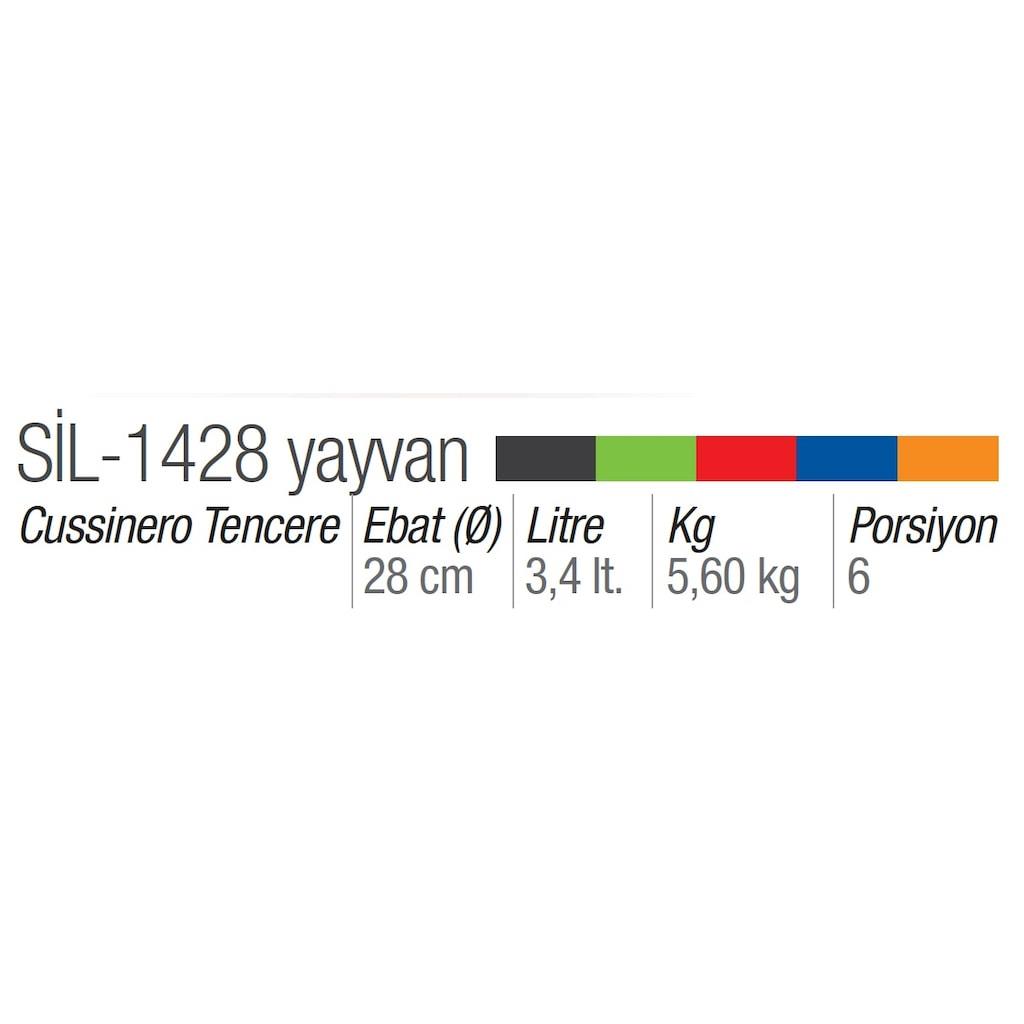Silver Cusinero 28 cm Döküm Yayvan Tencere Kırmızı  (Ekmek Yapmaya Uygundur)