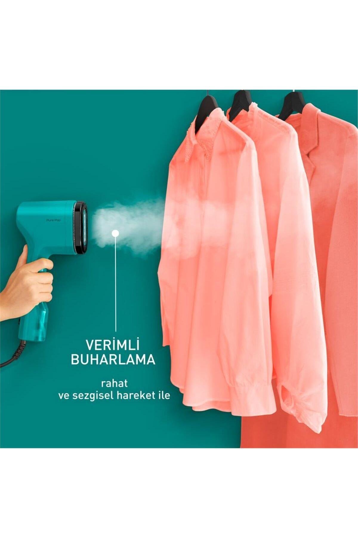 Tefal DT2024 Pure Pop Yeşil Buharlı Düzleştirici Ütü