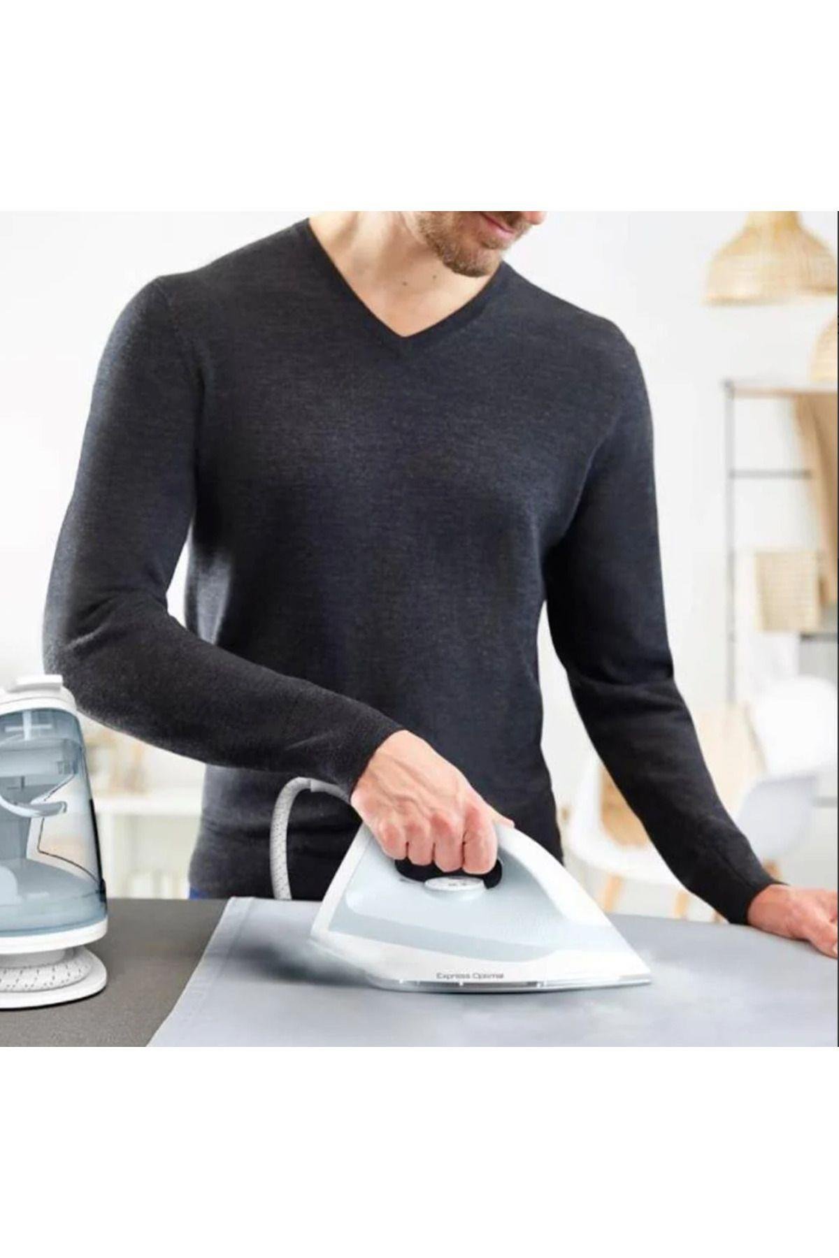 Tefal Express Optimal SV42 Buhar Kazanlı Ütü Mavi