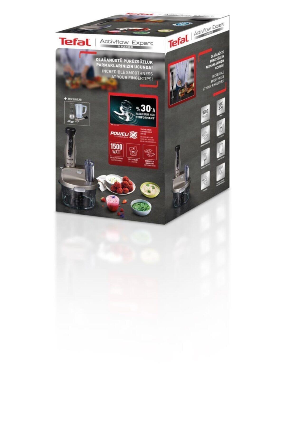 Tefal HB235D Powelix Activflow Expert Blender 1500 W Cam Hazneli Gri