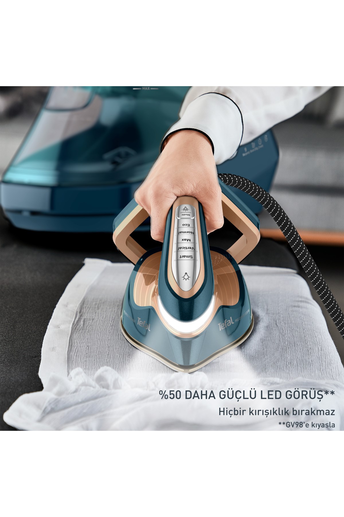 TEFAL Pro Express Vision Max GV9920 3000 Watt Buhar Kazanlı Ütü