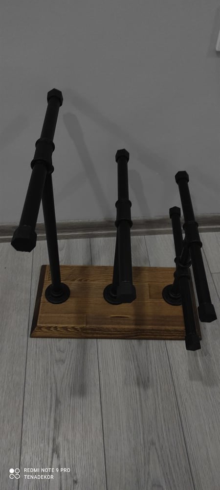 Tena Dekor 4 Kademeli Demir Boru+Ahşap Takı Aksesuar Standı AskısıEv Bahçe DekosayonuTena Dekor 4 Kademeli Demir Boru+Ahşap Takı Aksesuar Standı Askısı