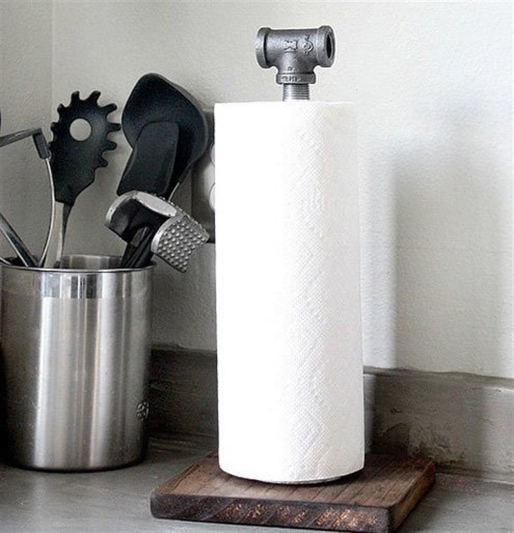 Tena Dekor Kağıt Havlu Tutacağı Standı Askısı