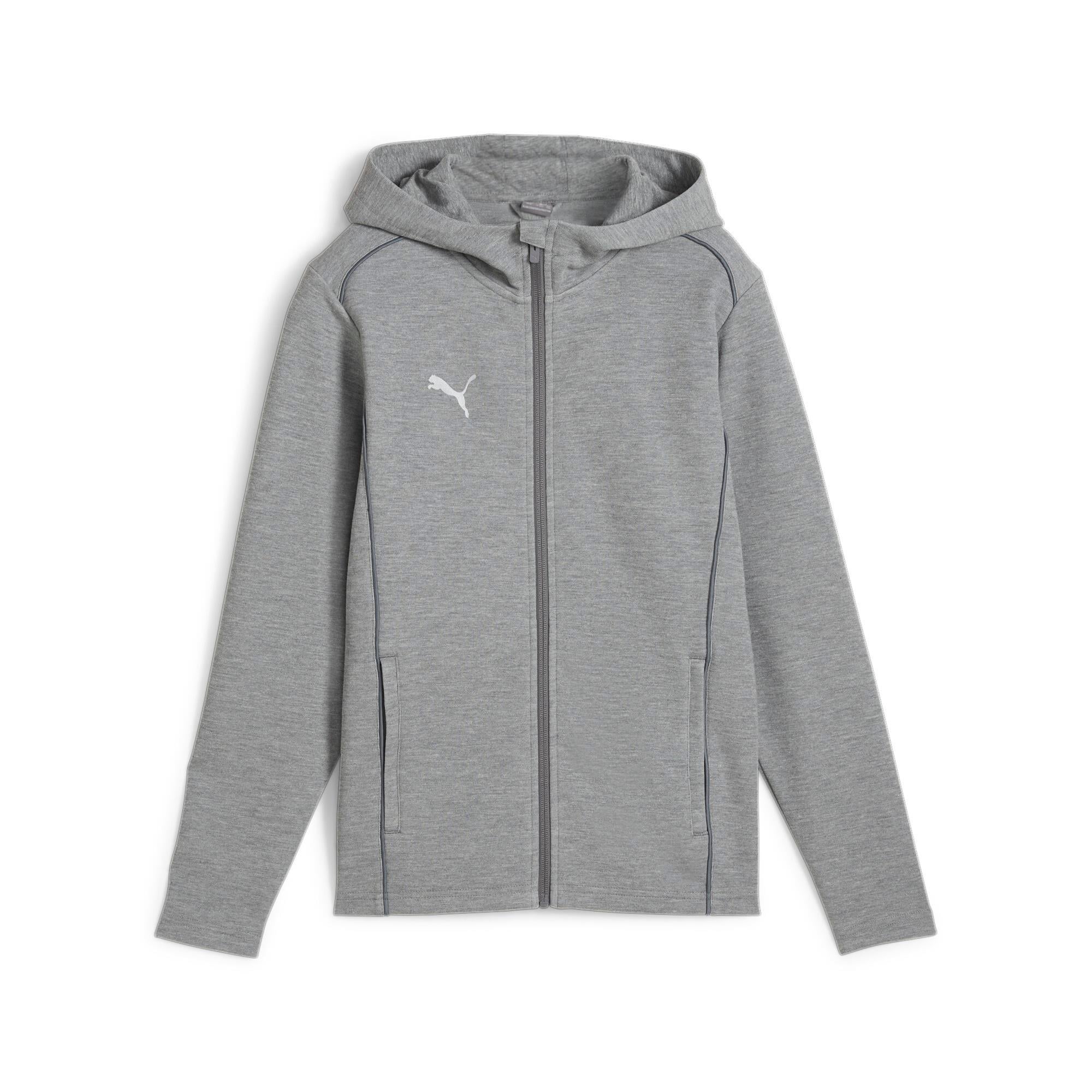Puma TeamFinal 24 Casual Eşofman Tek Üst Gri 658528-33