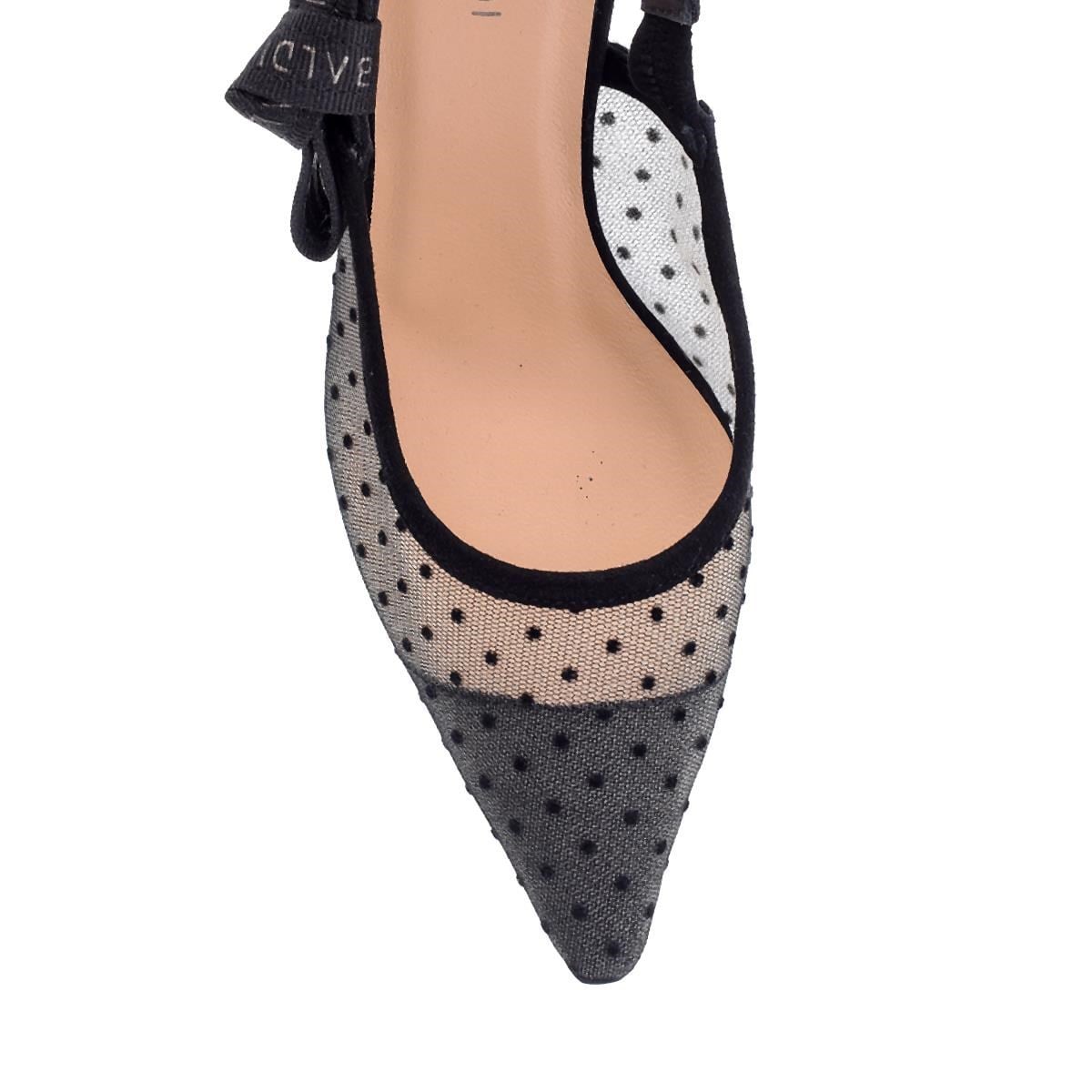 Adara Siyah Puantiye Bantlı Kadın Stiletto & Abiye | sofiabaldi.comAdara Siyah Puantiye Bantlı Kadın Stiletto & Abiye